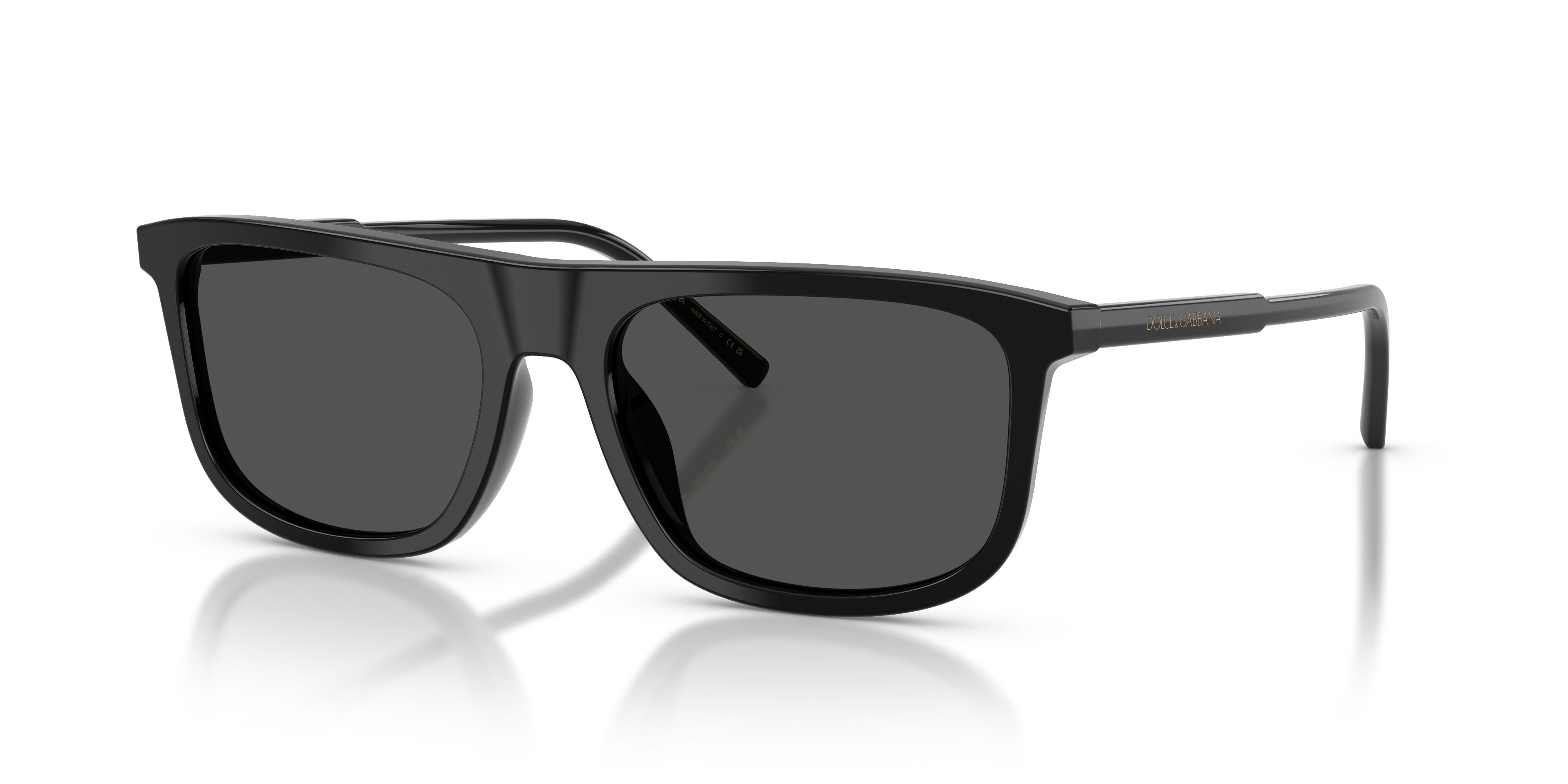 Sunglasses Dolce & Gabbana DG 4542 (501/87) color nero shape square lenses grigio scuro