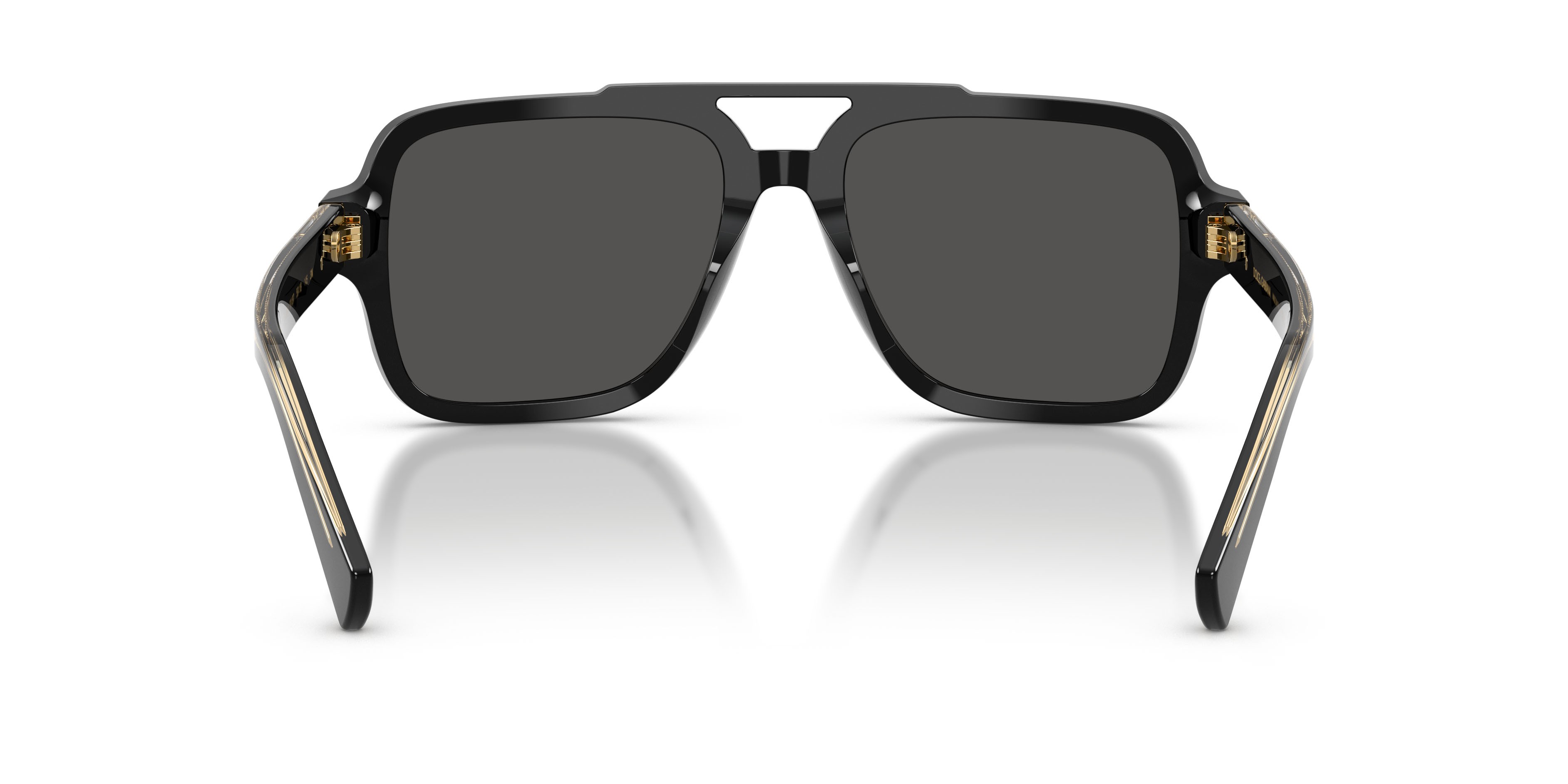 Occhiali da sole Dolce & Gabbana DG 4544 (501/87) colore nero forma aviator lenti grigio scuro