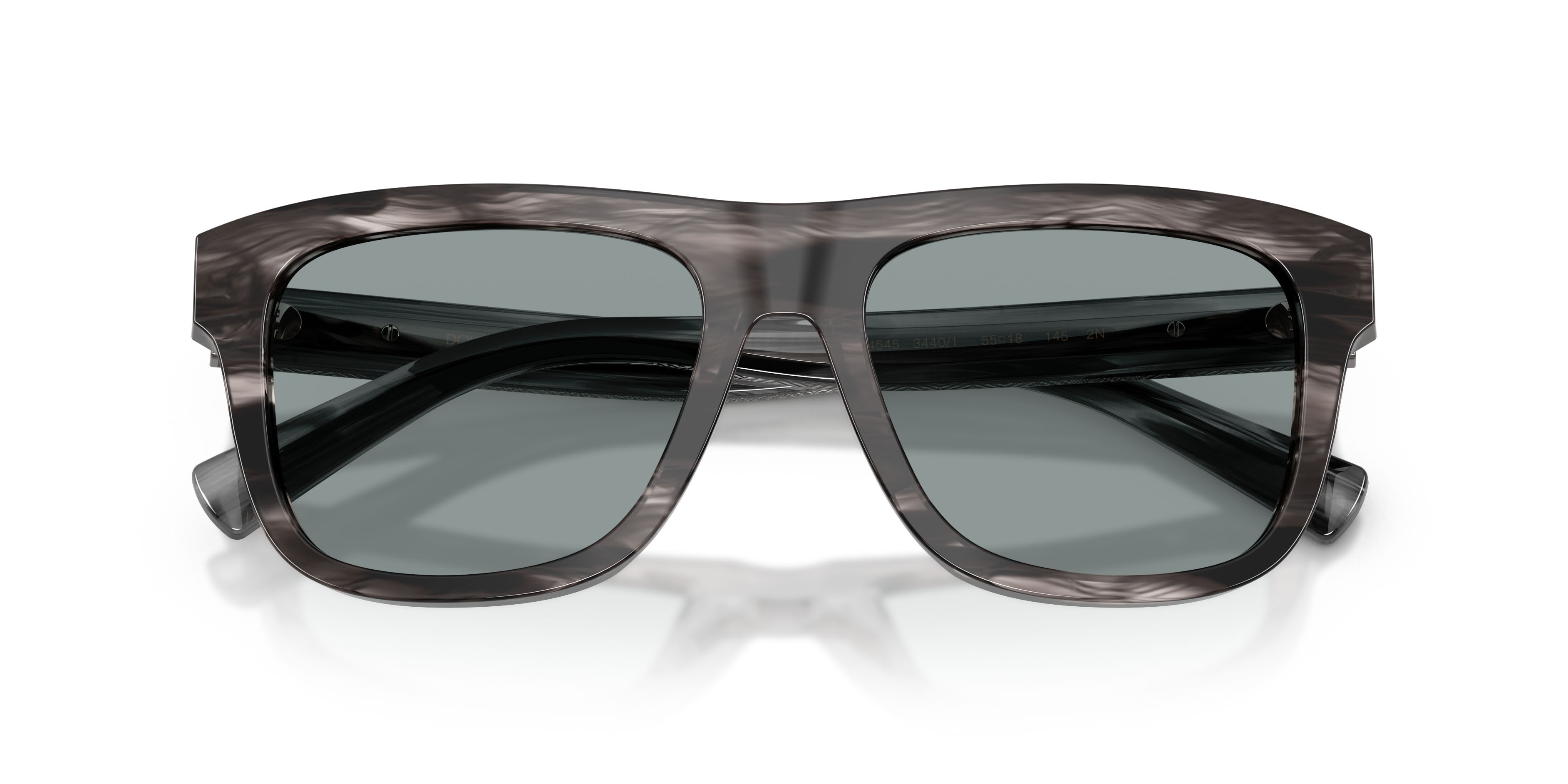 Sunglasses Dolce & Gabbana DG 4545 (3440/1) color striato grigio shape square lenses grigio scuro