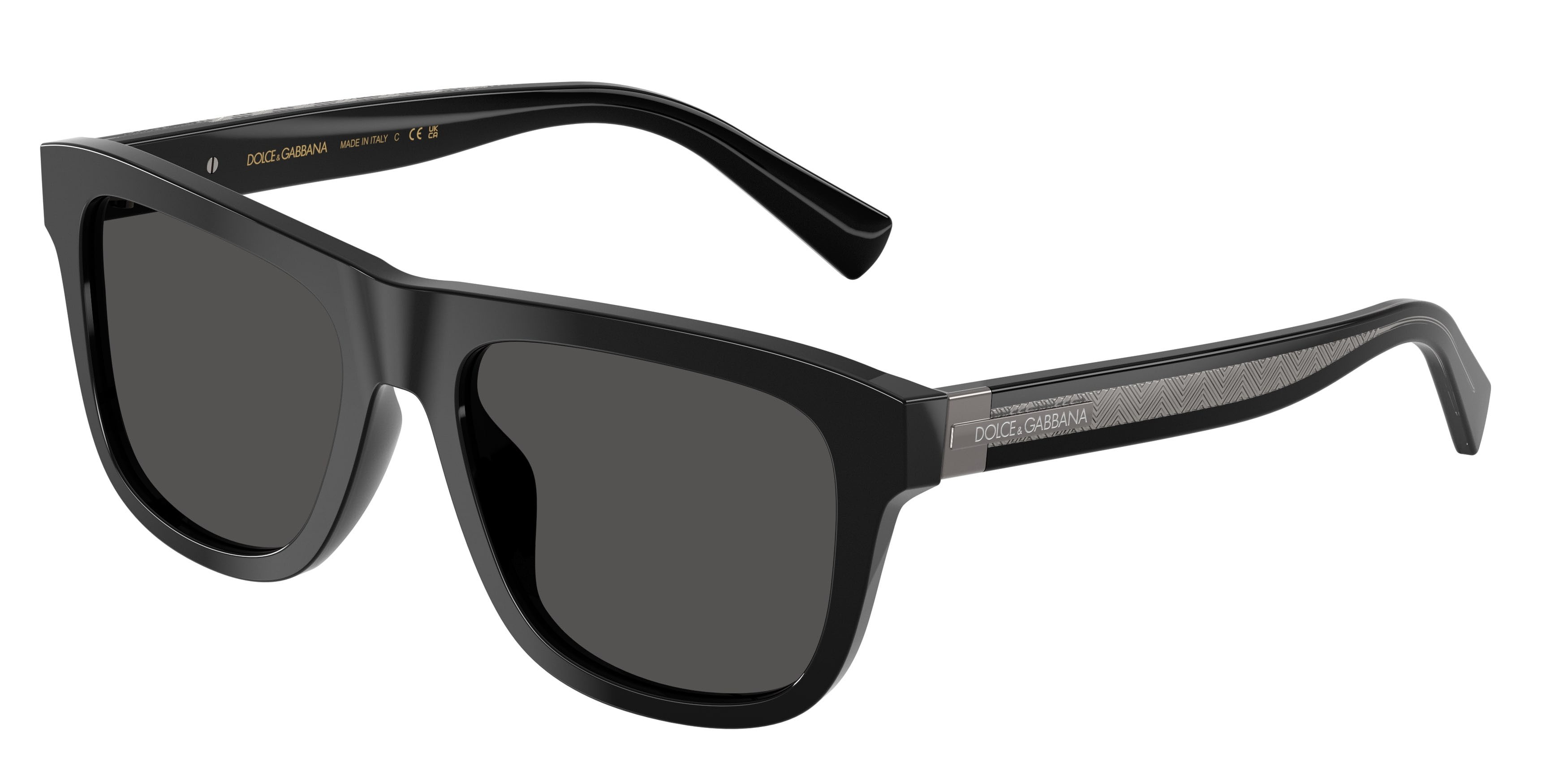 Sunglasses Dolce & Gabbana DG 4545 (501/87) color nero shape square lenses grigio scuro