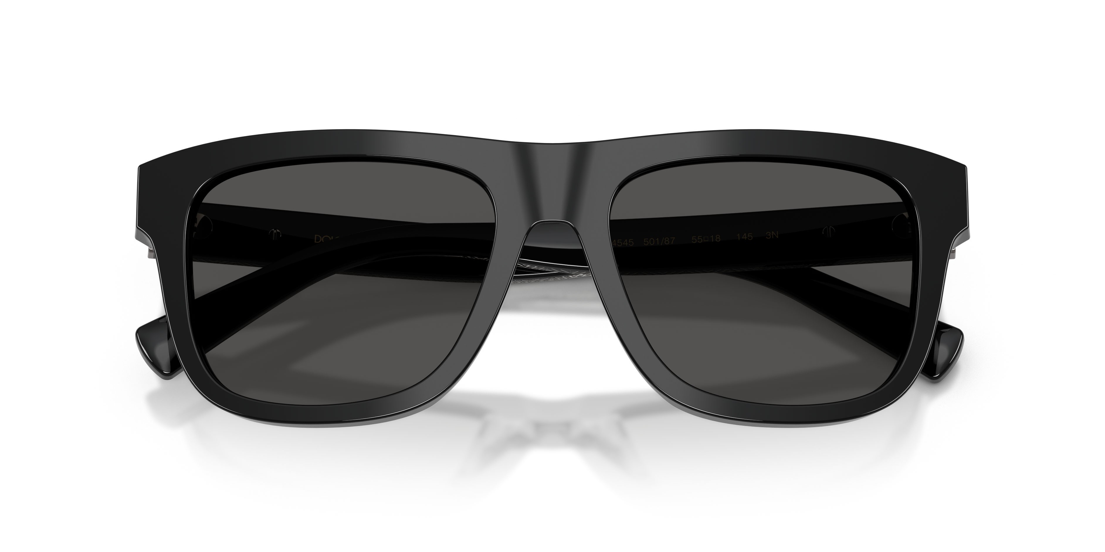 Sunglasses Dolce & Gabbana DG 4545 (501/87) color nero shape square lenses grigio scuro