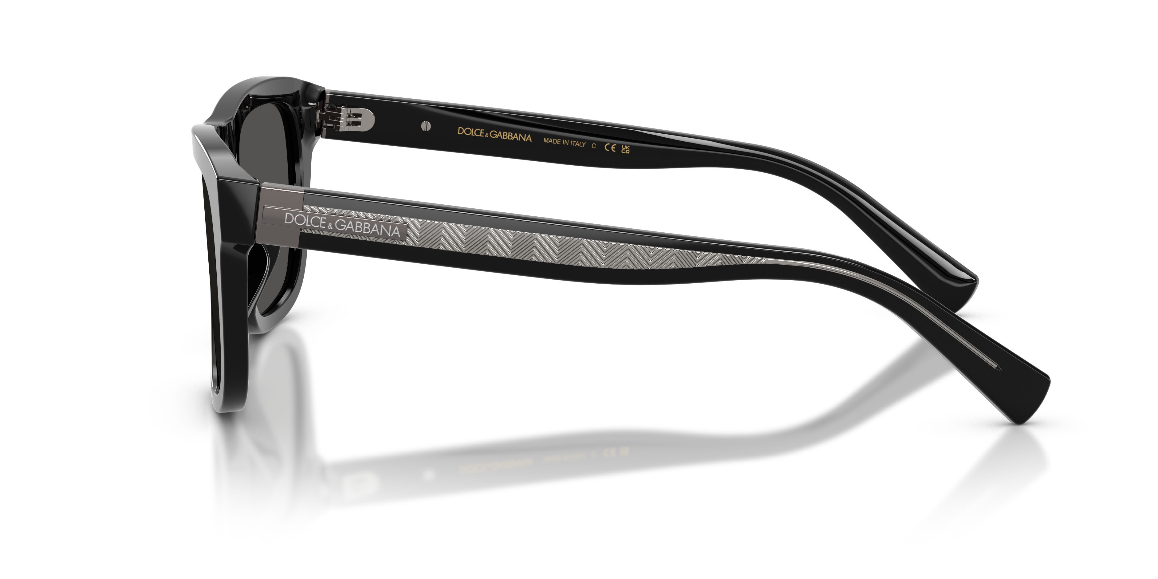Sunglasses Dolce & Gabbana DG 4545 (501/87) color nero shape square lenses grigio scuro