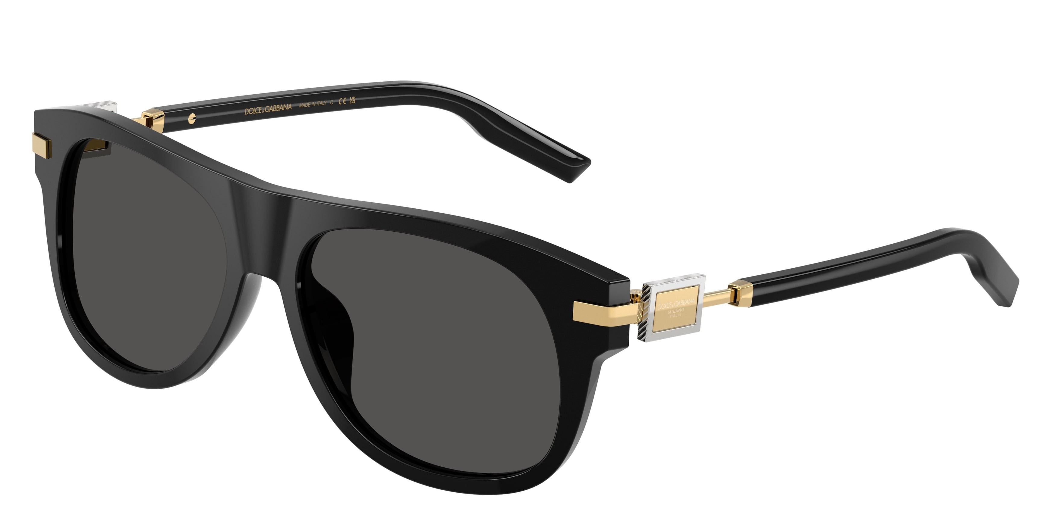 Sunglasses Dolce & Gabbana DG 4546 (501/87) color nero shape square lenses grigio scuro