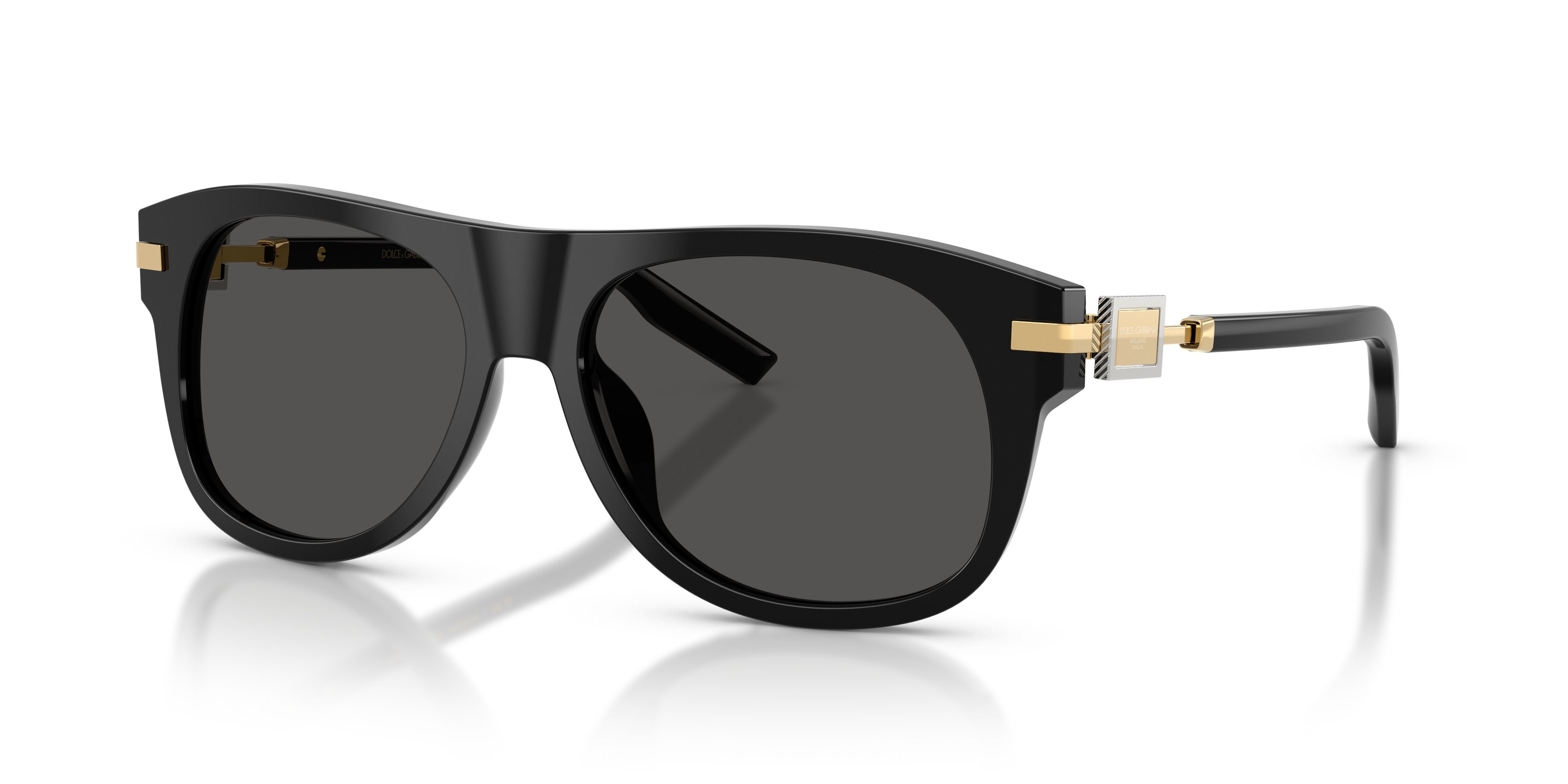 Sunglasses Dolce & Gabbana DG 4546 (501/87) color nero shape square lenses grigio scuro