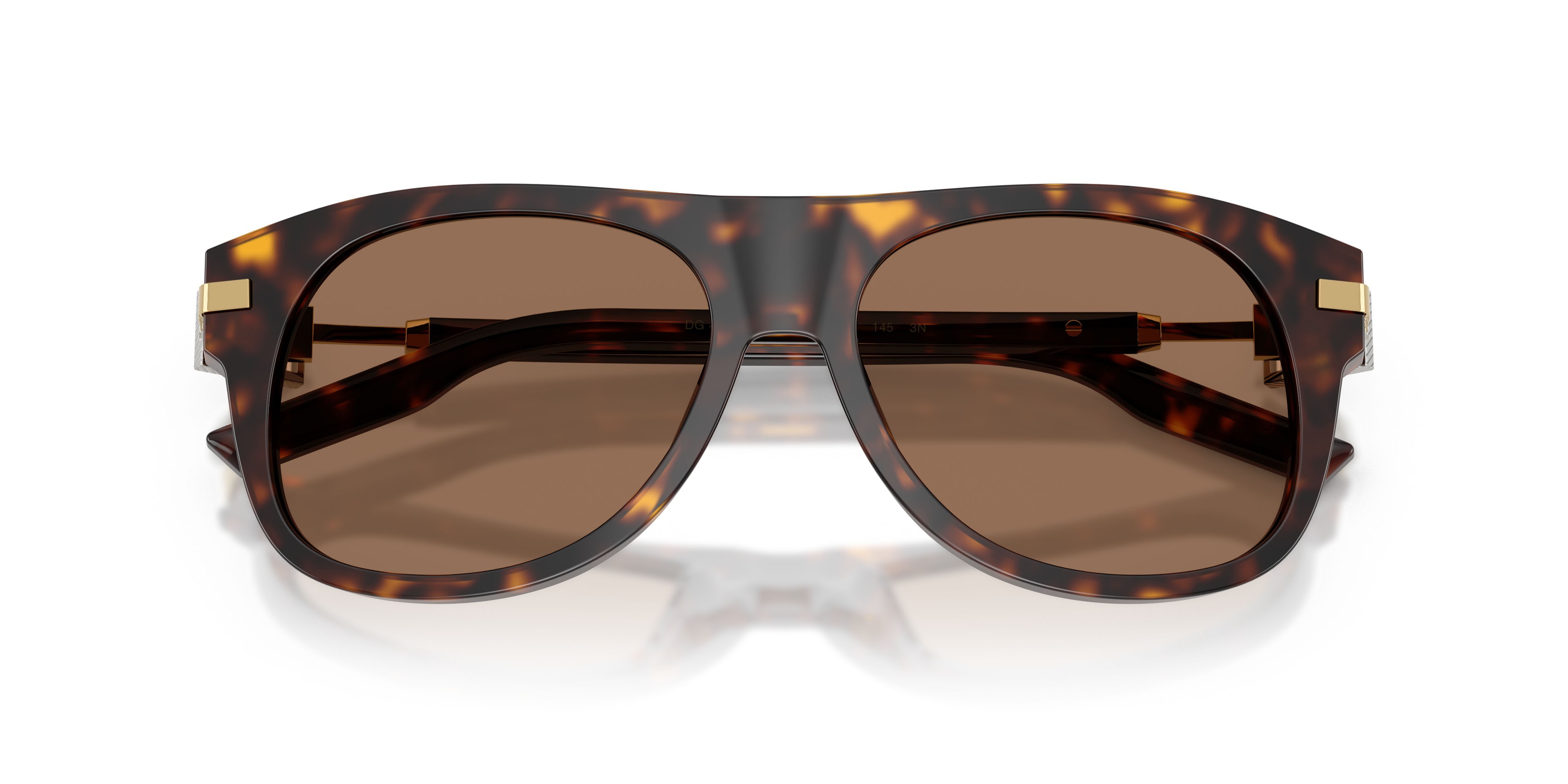 Occhiali da sole Dolce & Gabbana DG 4546 (502/73) colore havana forma quadrato lenti marrone scuro