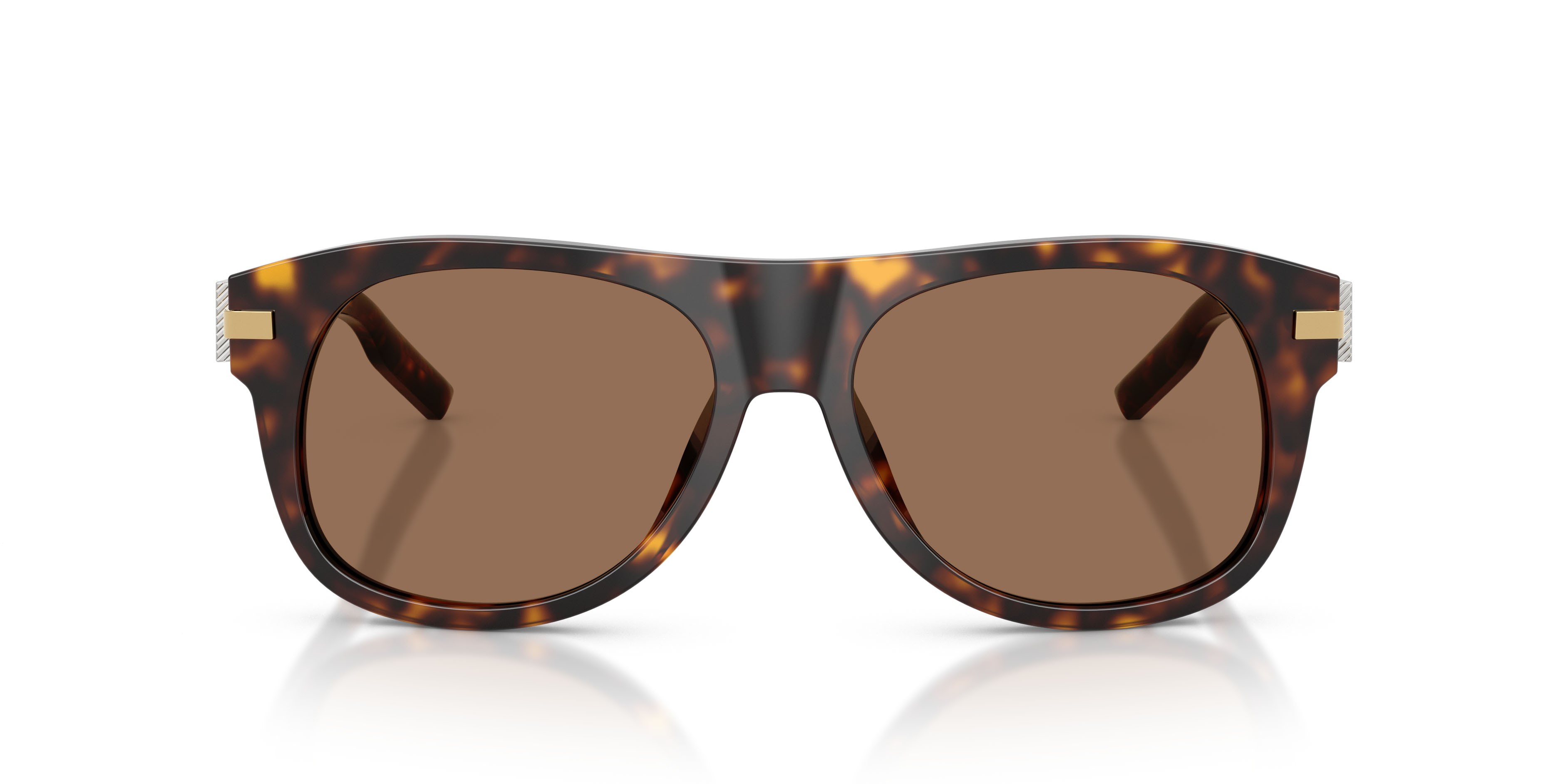 Occhiali da sole Dolce & Gabbana DG 4546 (502/73) colore havana forma quadrato lenti marrone scuro