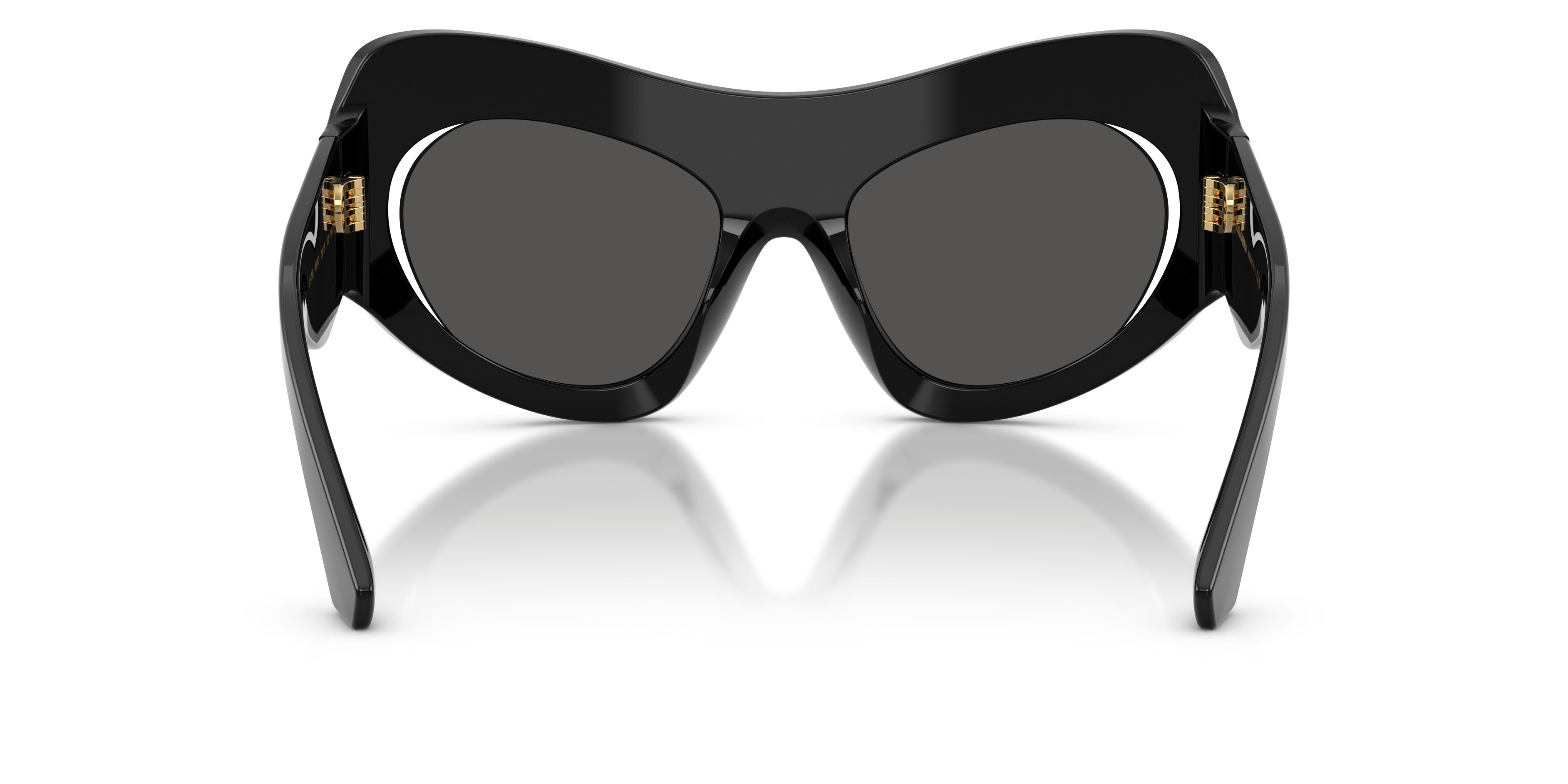 Sunglasses Dolce & Gabbana DG 4552 (501/87) color nero shape cat eye lenses grigio scuro