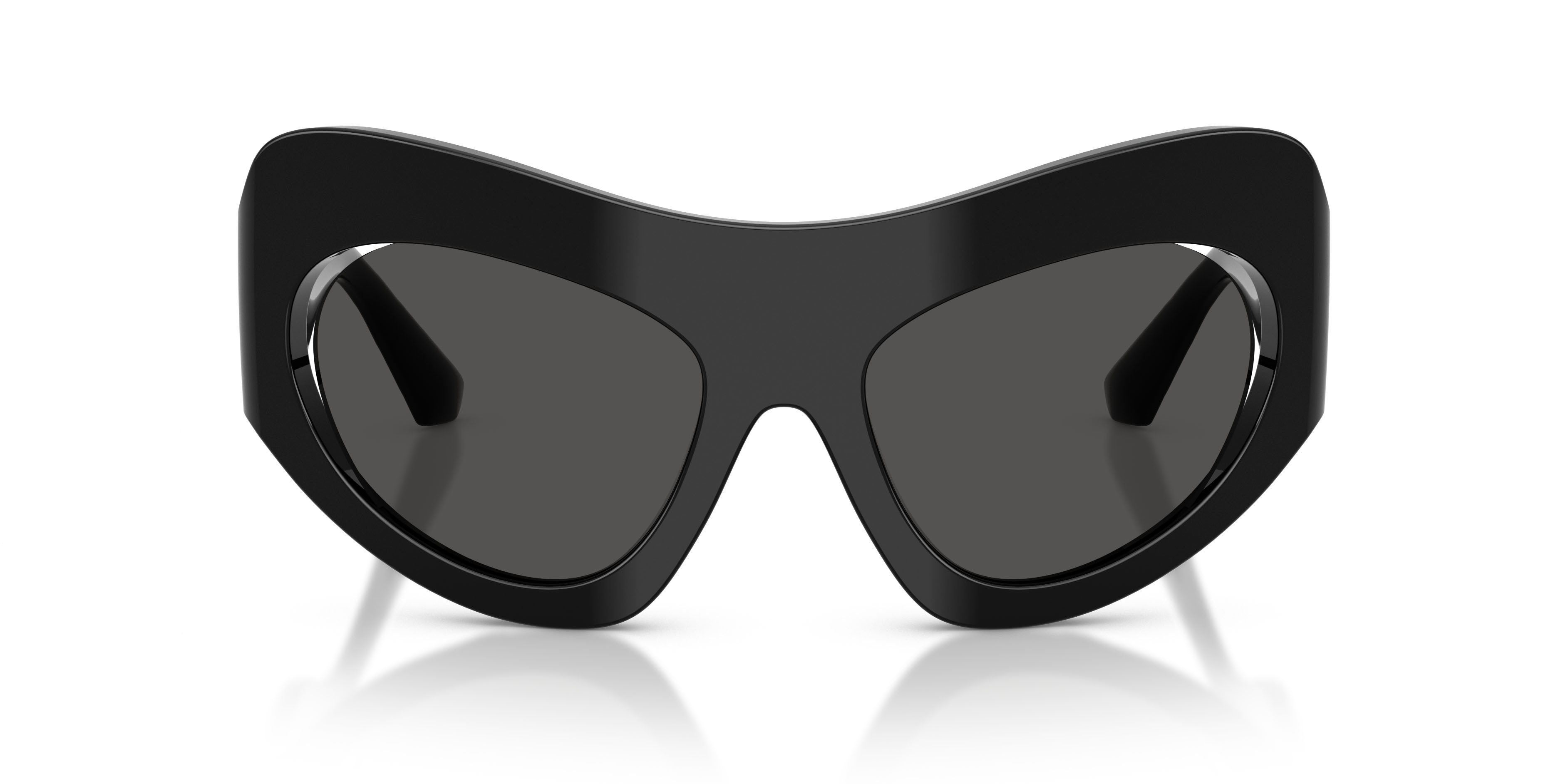 Sunglasses Dolce & Gabbana DG 4552 (501/87) color nero shape cat eye lenses grigio scuro