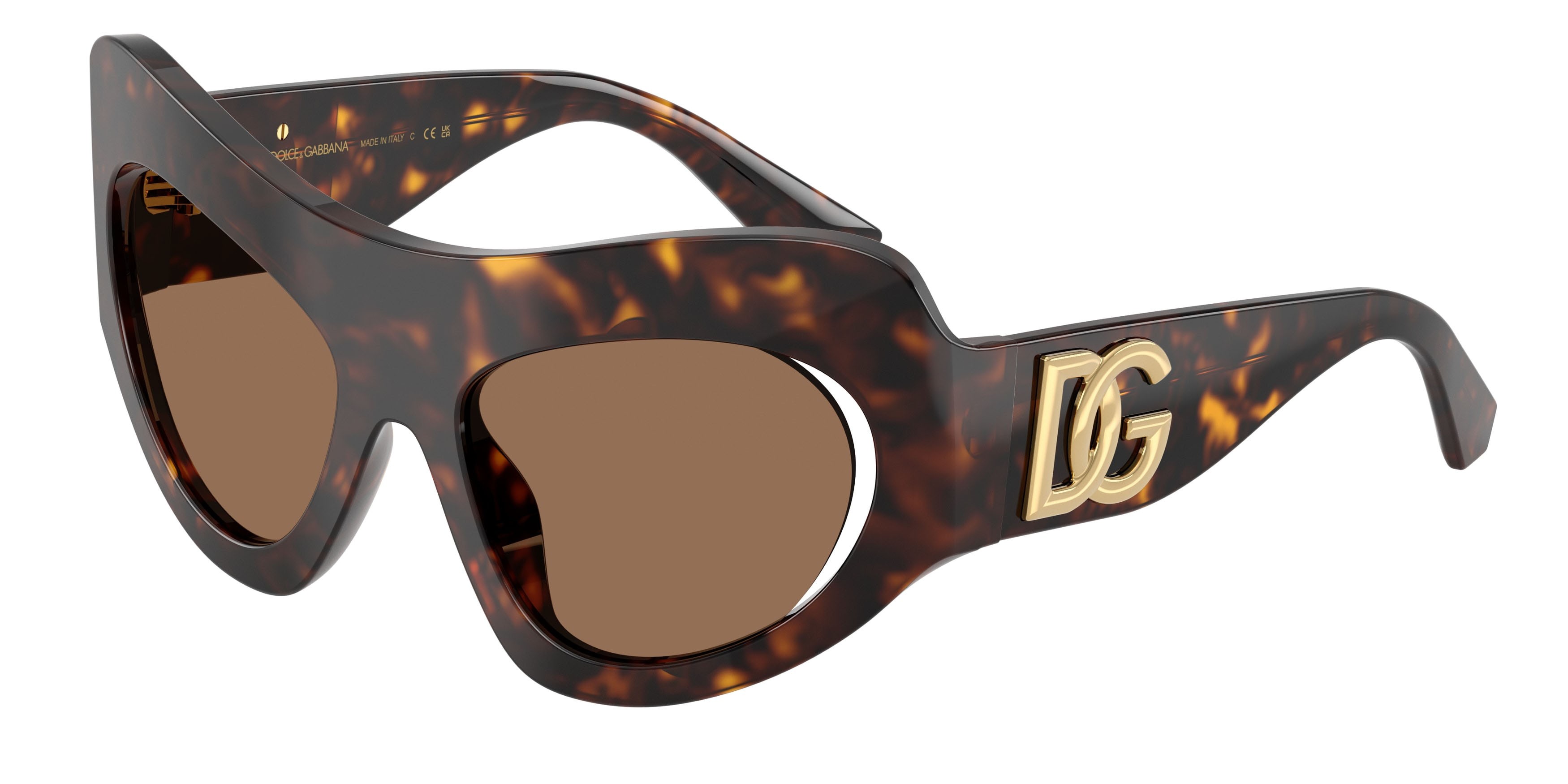Sunglasses Dolce & Gabbana DG 4552 (502/73) color havana shape cat eye lenses marrone scuro