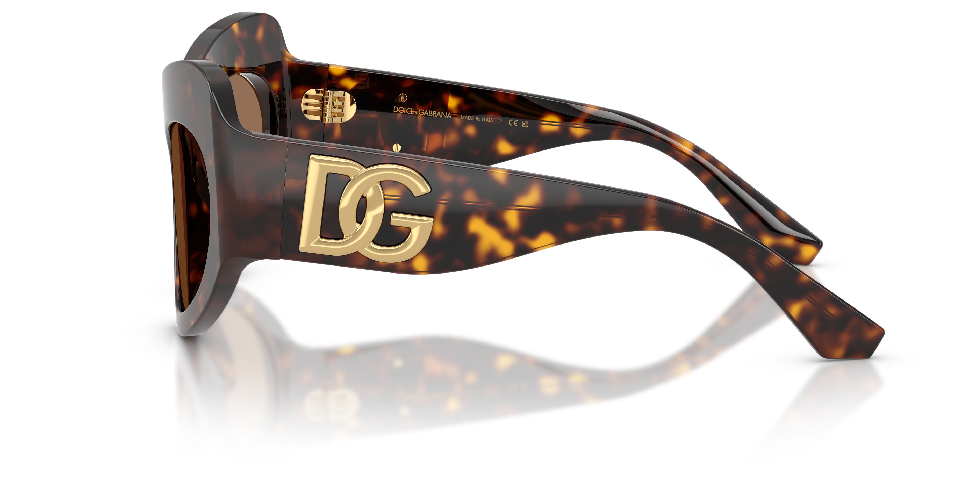 Sunglasses Dolce & Gabbana DG 4552 (502/73) color havana shape cat eye lenses marrone scuro