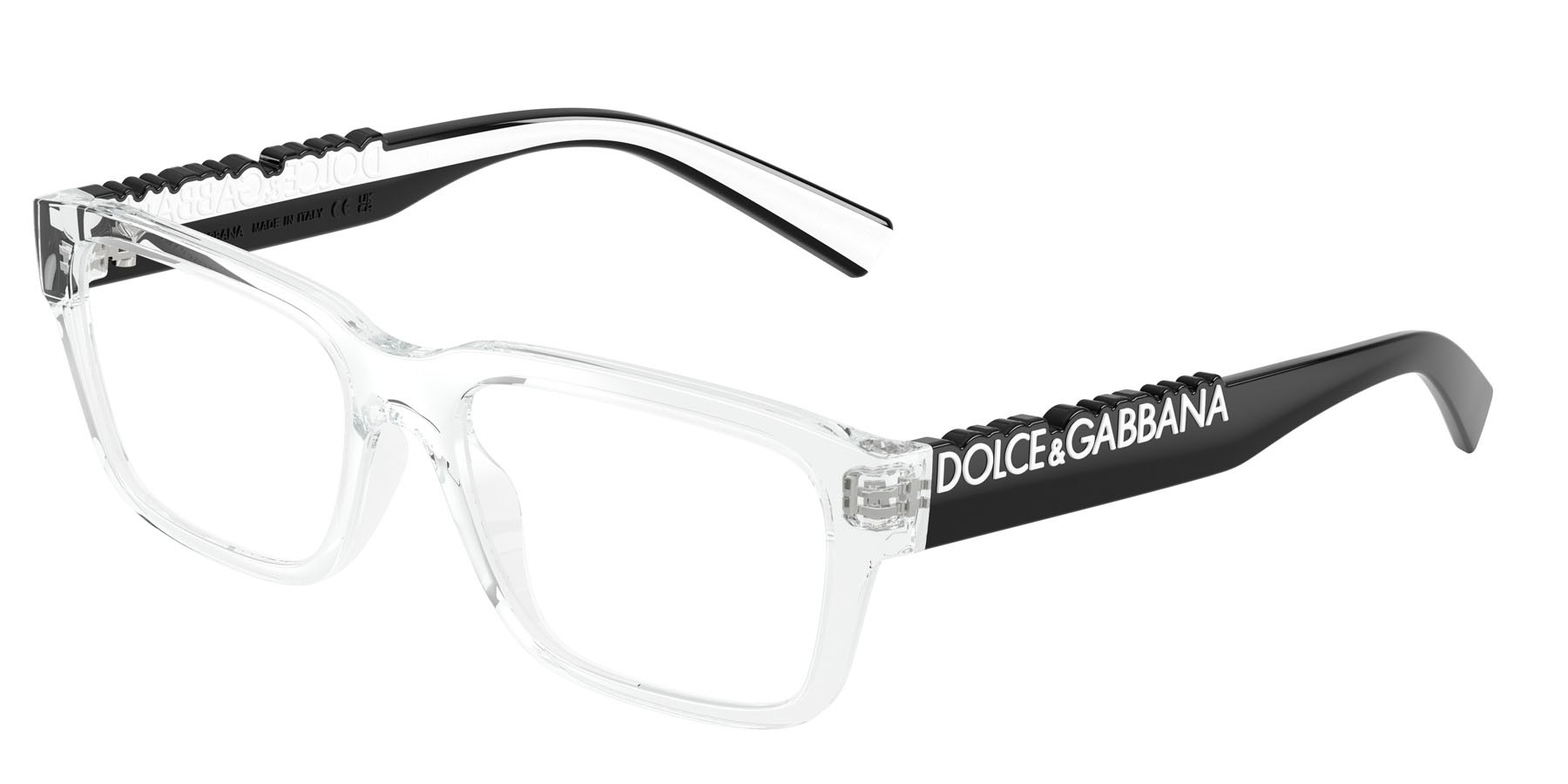 Occhiali da vista Dolce & Gabbana DG 5112 (3133) colore cristallo forma rettangolare lenti lente demo