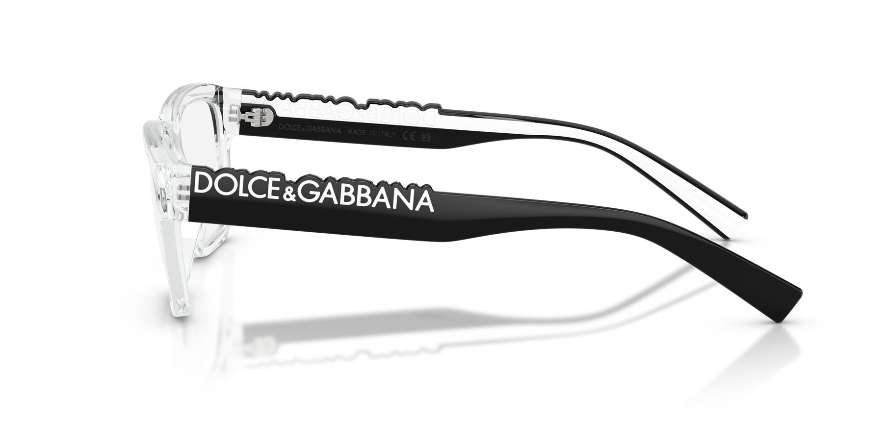 Occhiali da vista Dolce & Gabbana DG 5112 (3133) colore cristallo forma rettangolare lenti lente demo