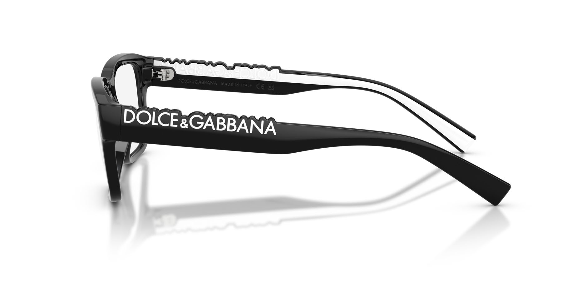 Occhiali da vista Dolce & Gabbana DG 5112 (501) colore nero forma rettangolare lenti grigio scuro