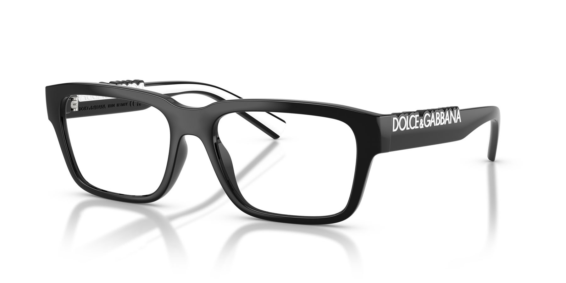 Occhiali da vista Dolce & Gabbana DG 5112 (501) colore nero forma rettangolare lenti grigio scuro