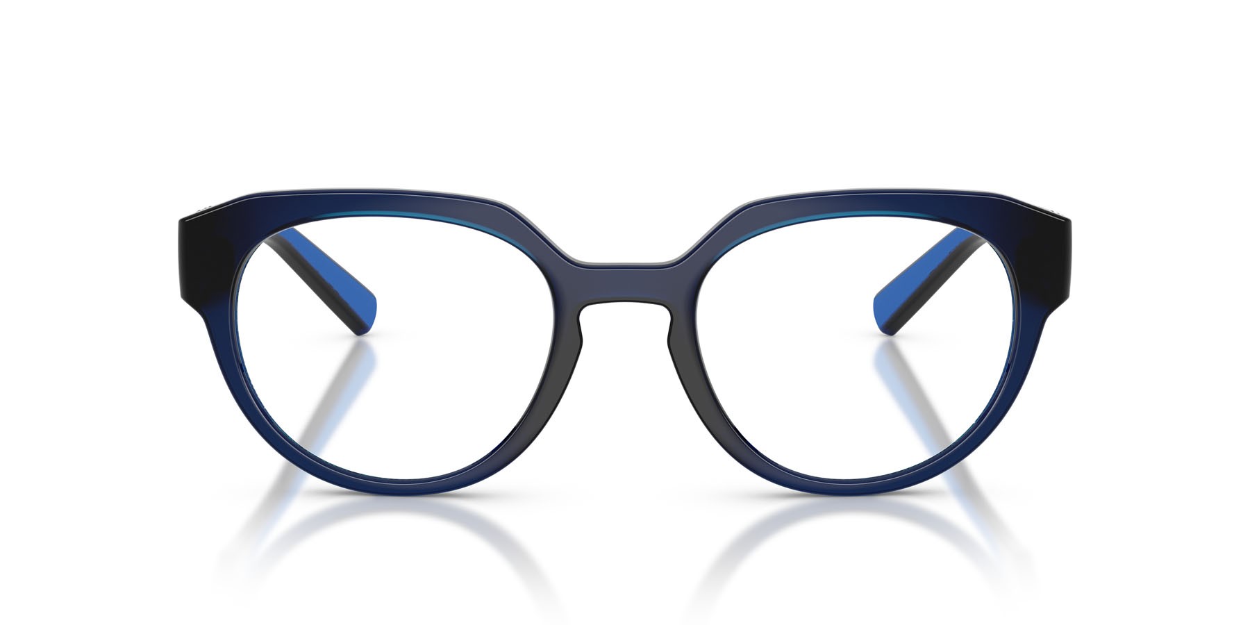 Occhiali da vista Dolce & Gabbana DG 5113 (3009) colore blu scuro trasparente forma pantos lenti lente demo