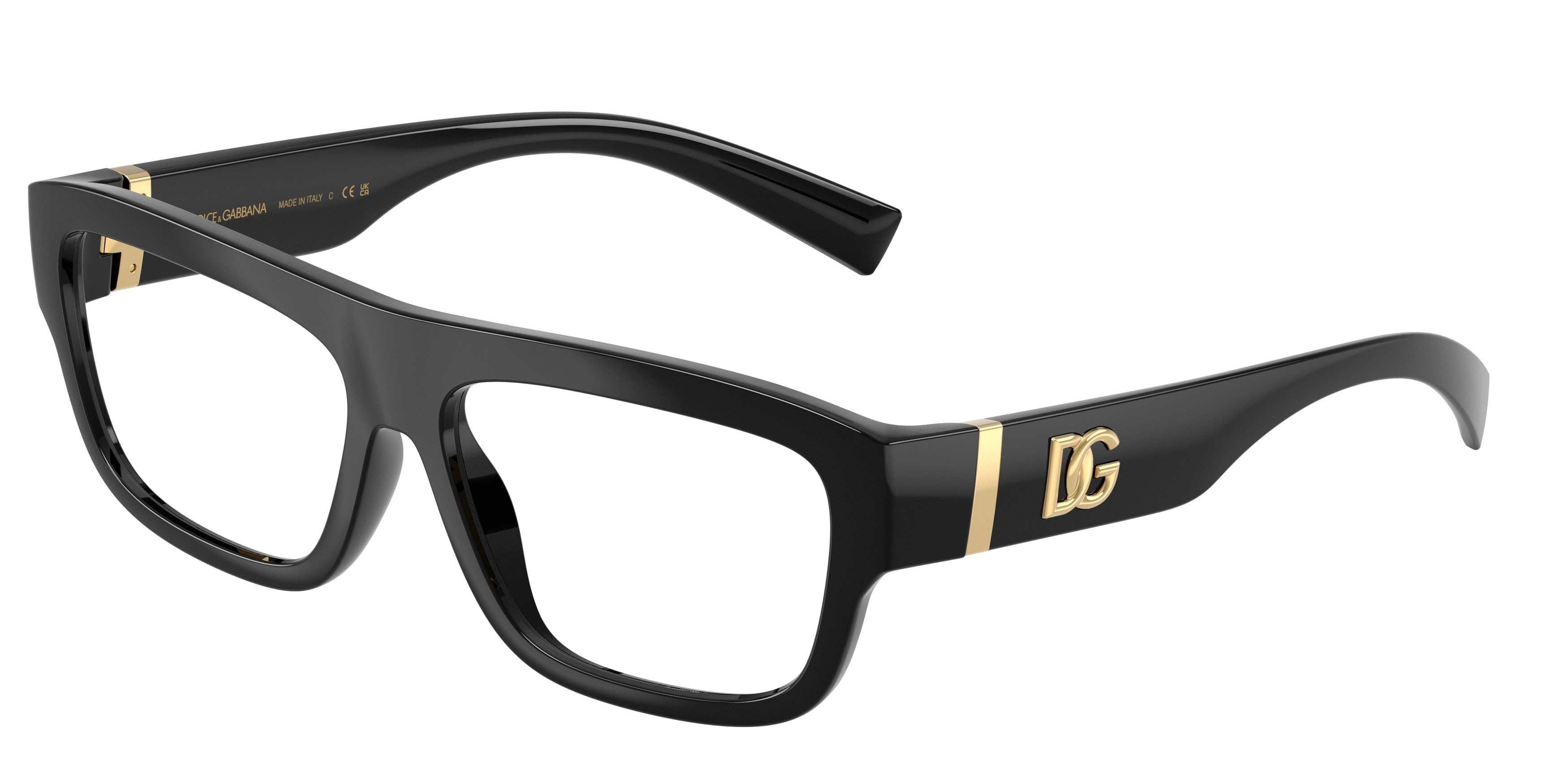 Occhiali da vista Dolce & Gabbana DG 5114 (501) colore nero forma rettangolare lenti lente demo