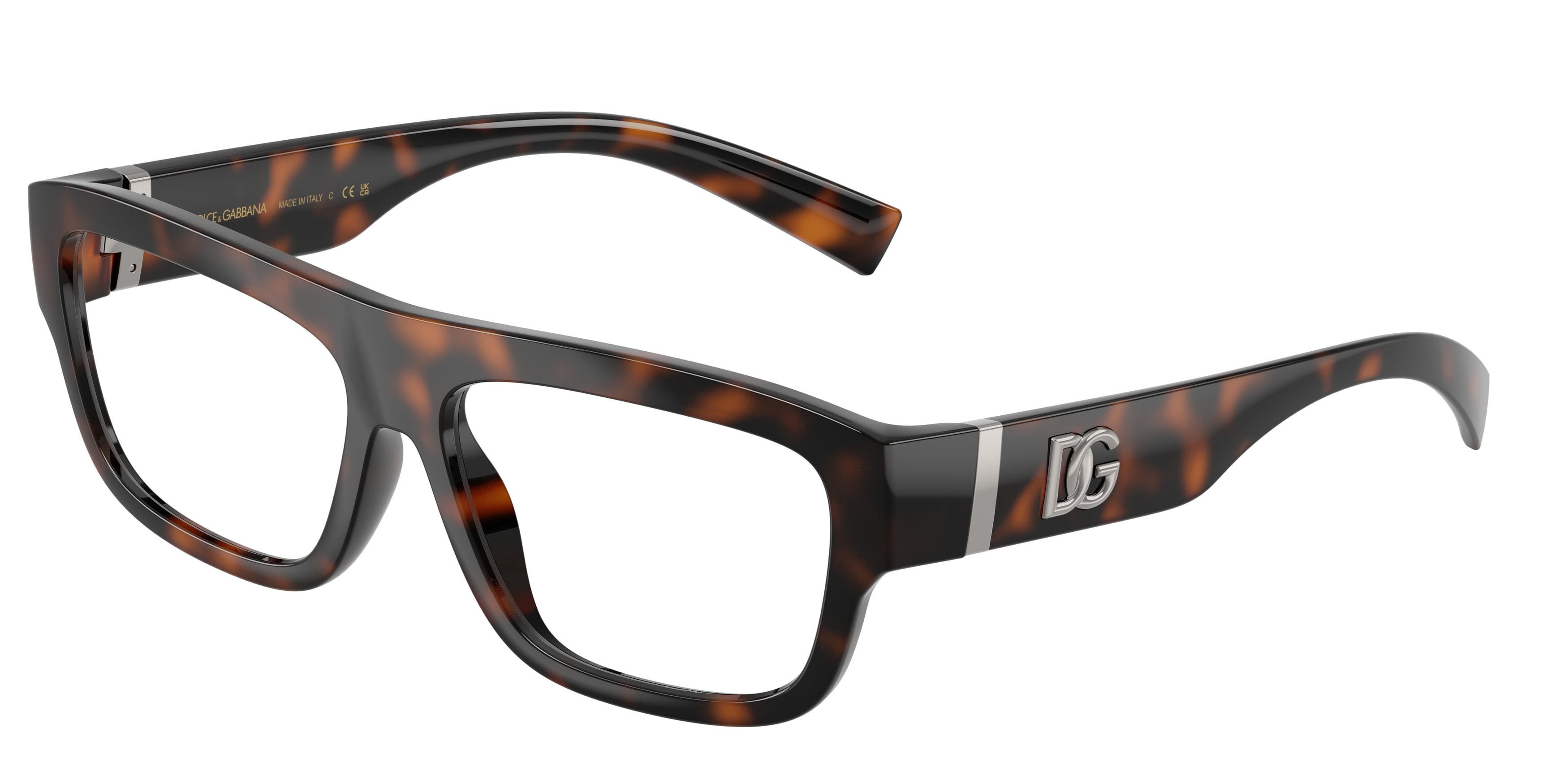 Occhiali da vista Dolce & Gabbana DG 5114 (502) colore havana forma rettangolare lenti lente demo