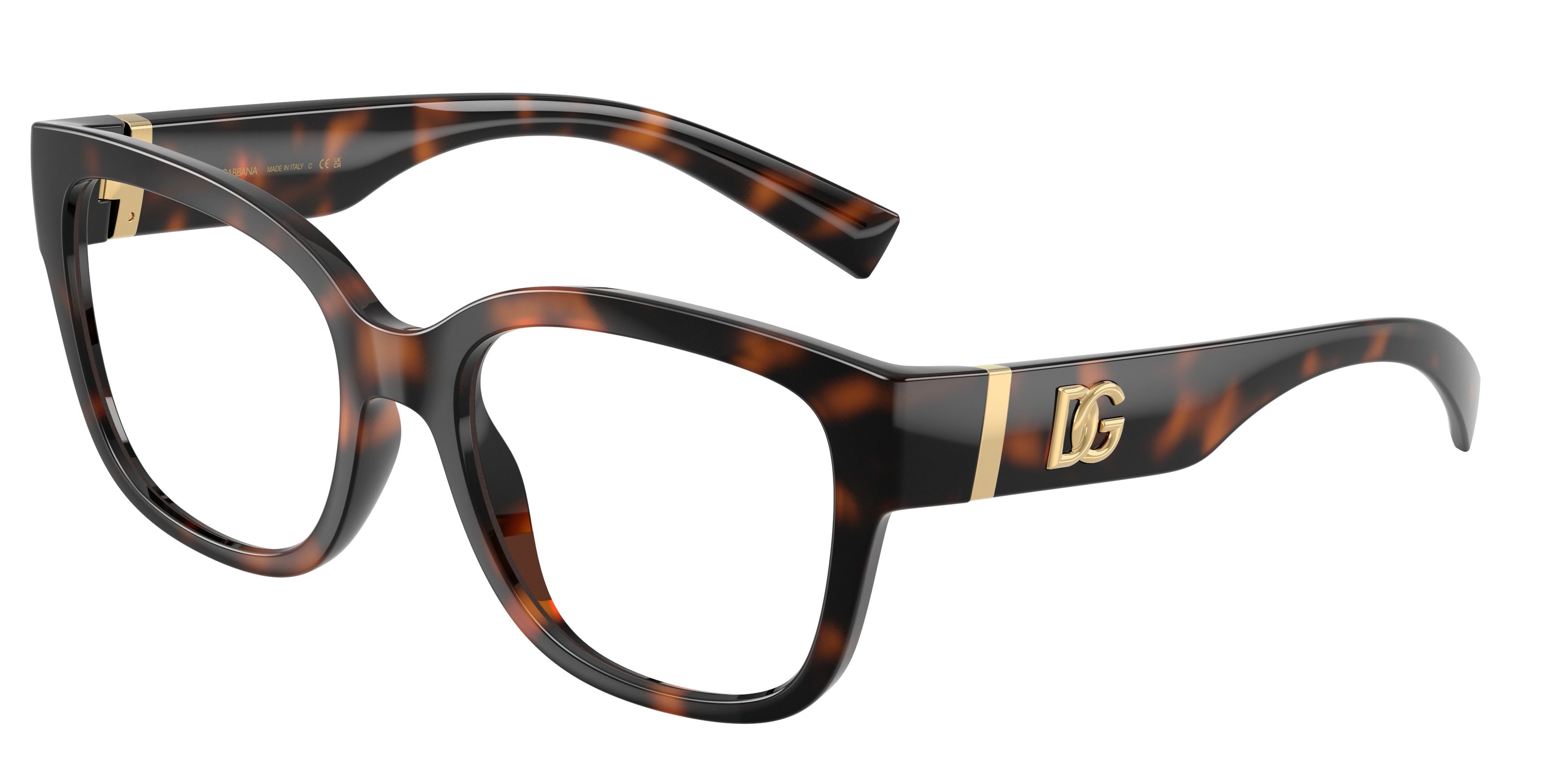 Occhiali da vista Dolce & Gabbana DG 5115 (502) colore havana forma farfalla lenti lente demo