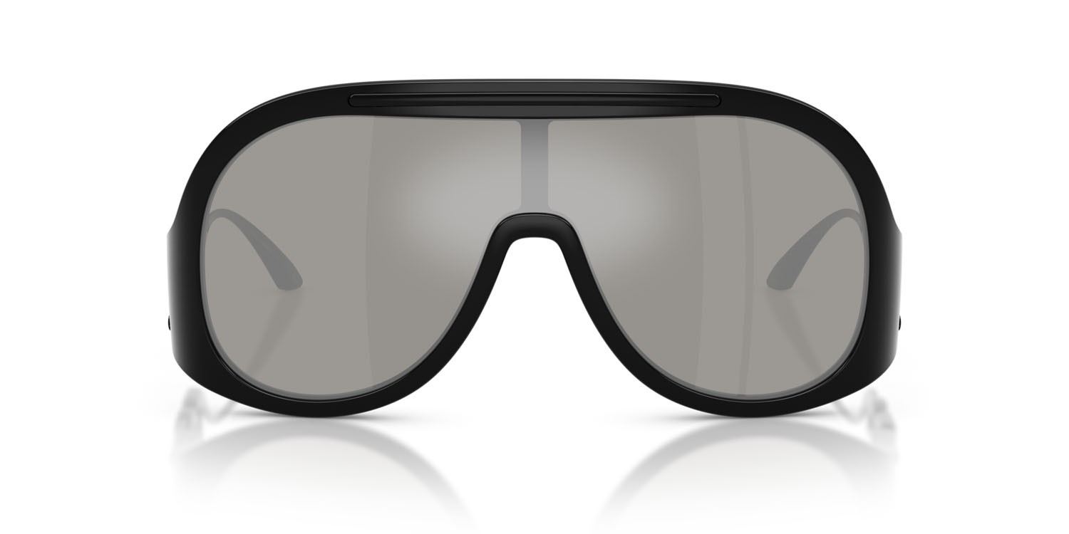 Occhiali da sole Dolce & Gabbana DG 6202 (501/6G) colore nero forma aviator lenti grigio chiaro specchiato argento