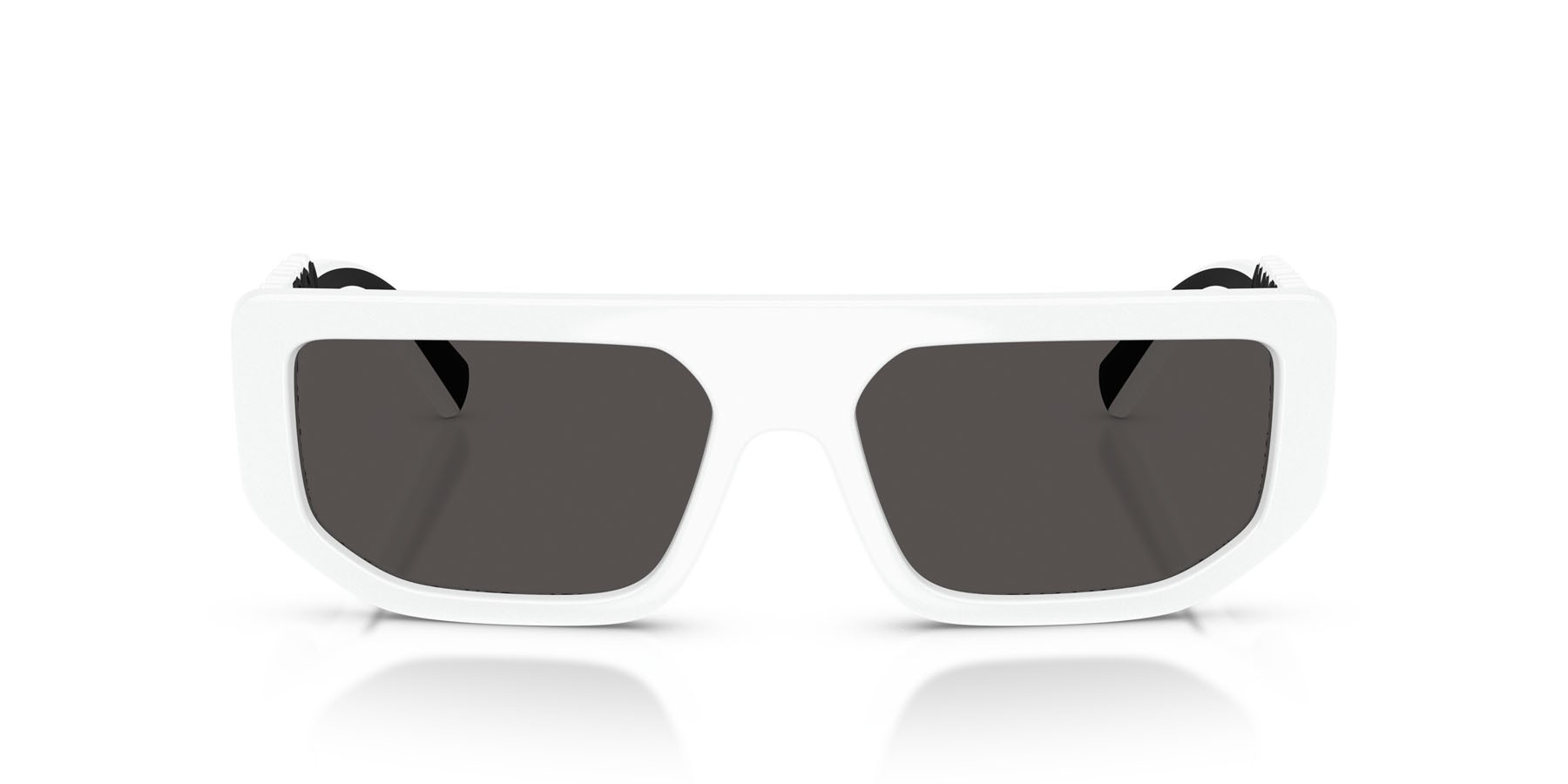 Sunglasses Dolce & Gabbana DG 6203 (331287) color bianco shape rectangle lenses grigio scuro
