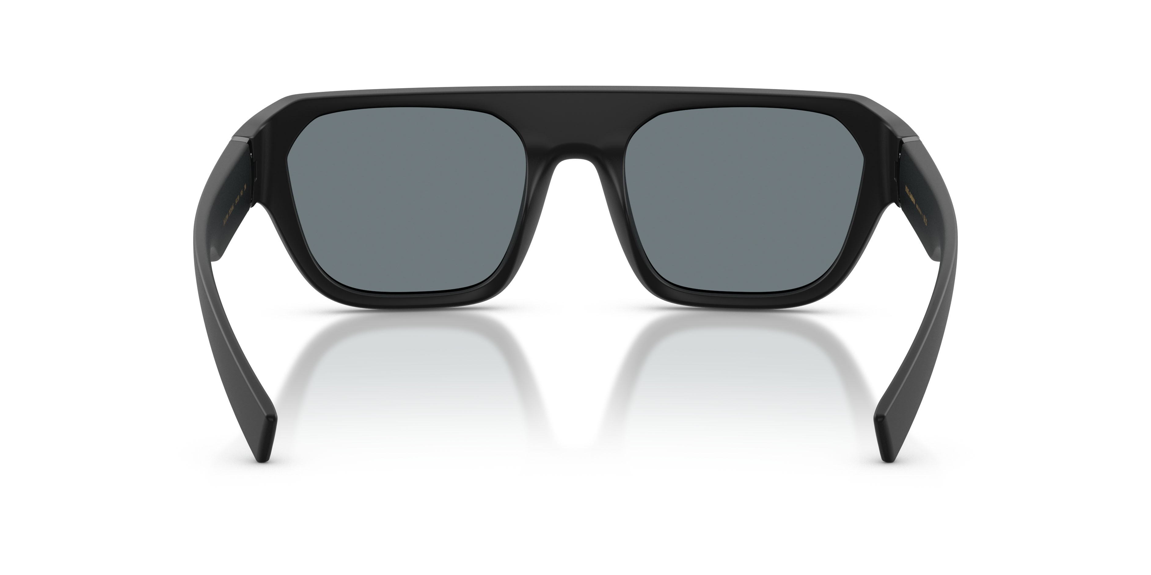 Occhiali da sole Dolce & Gabbana DG 6206 (25256G) colore nero opaco forma quadrato lenti grigio nero specchiato