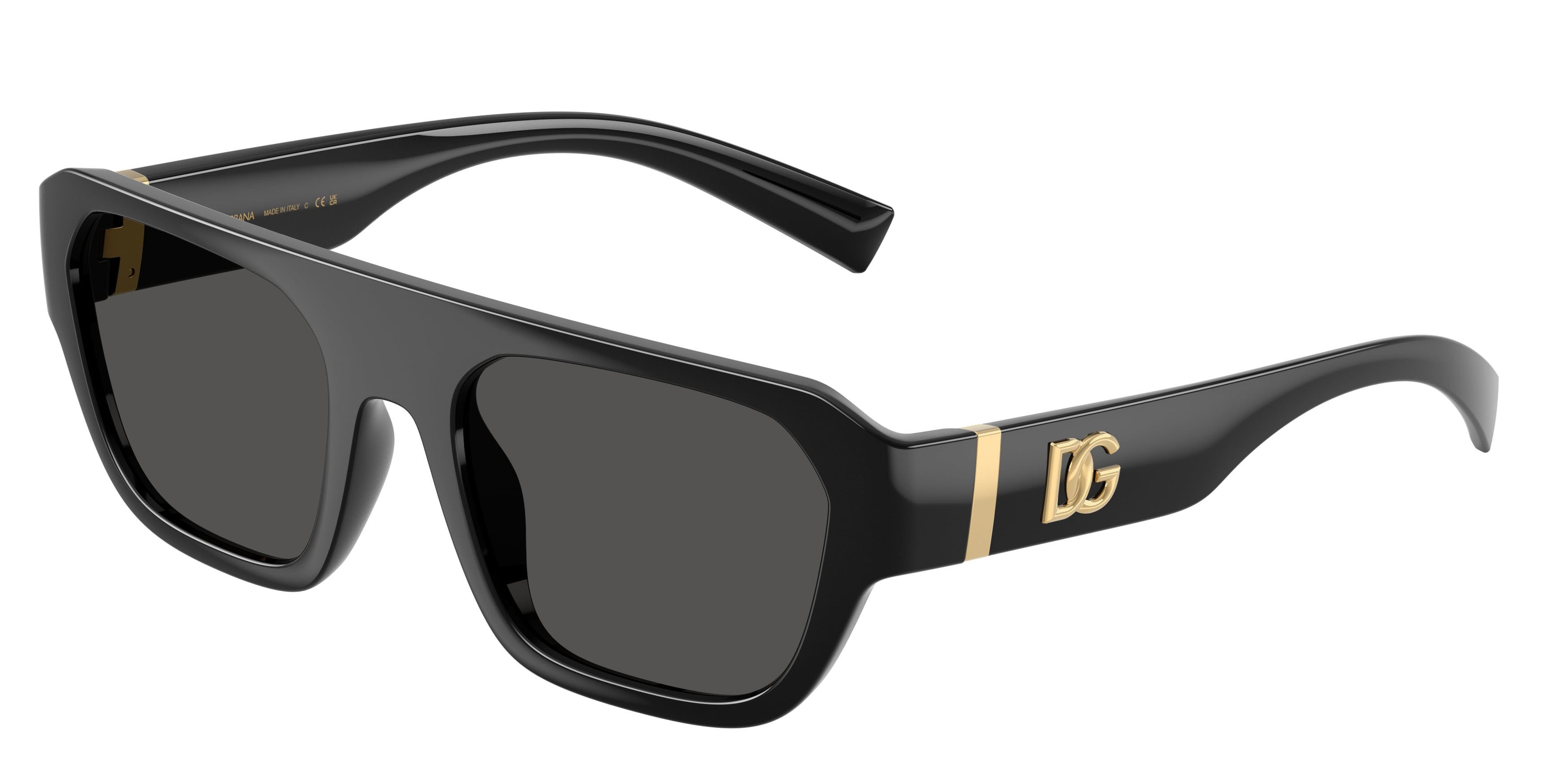 Sunglasses Dolce & Gabbana DG 6206 (501/87) color nero shape square lenses grigio scuro