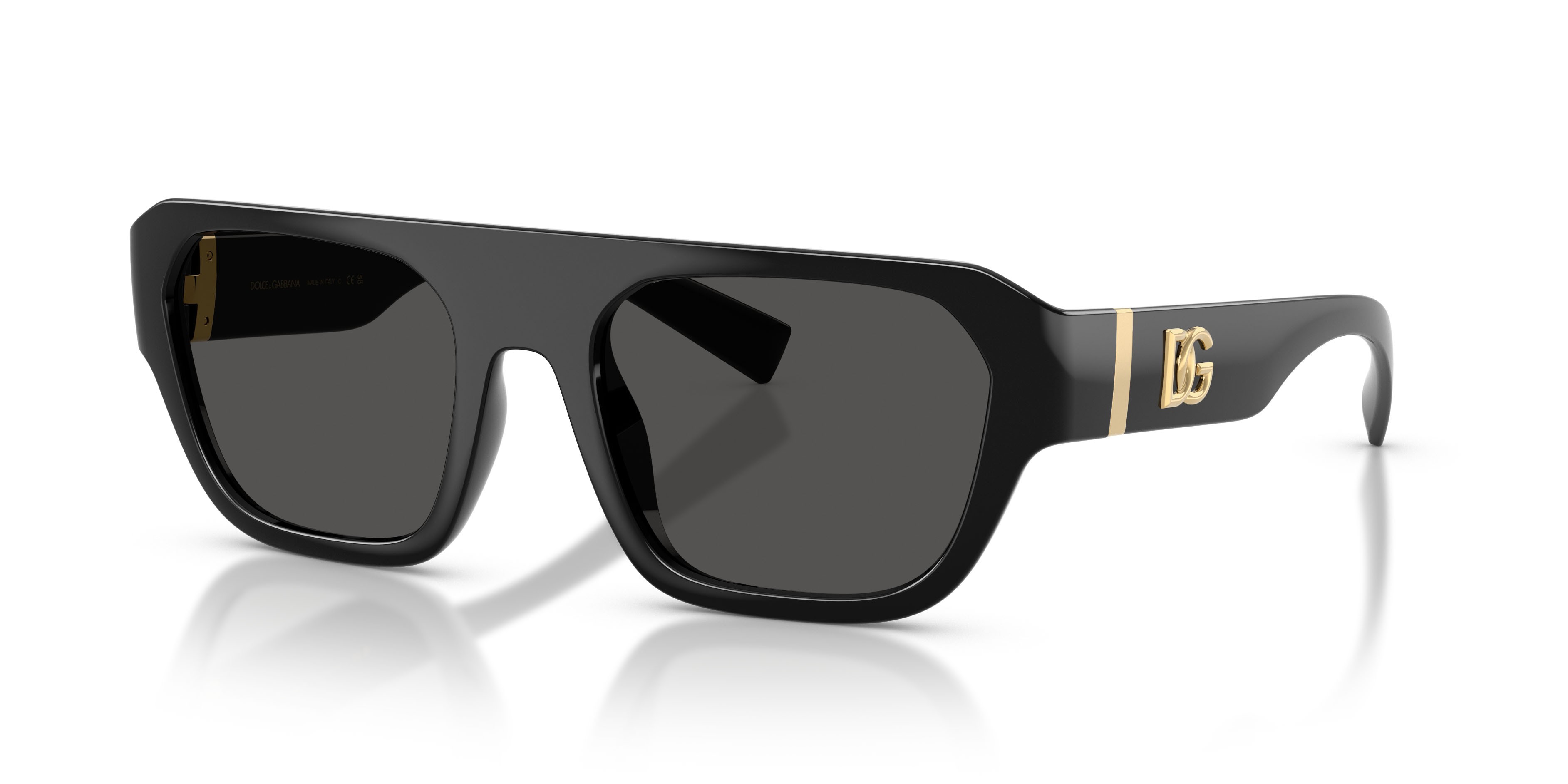 Sunglasses Dolce & Gabbana DG 6206 (501/87) color nero shape square lenses grigio scuro