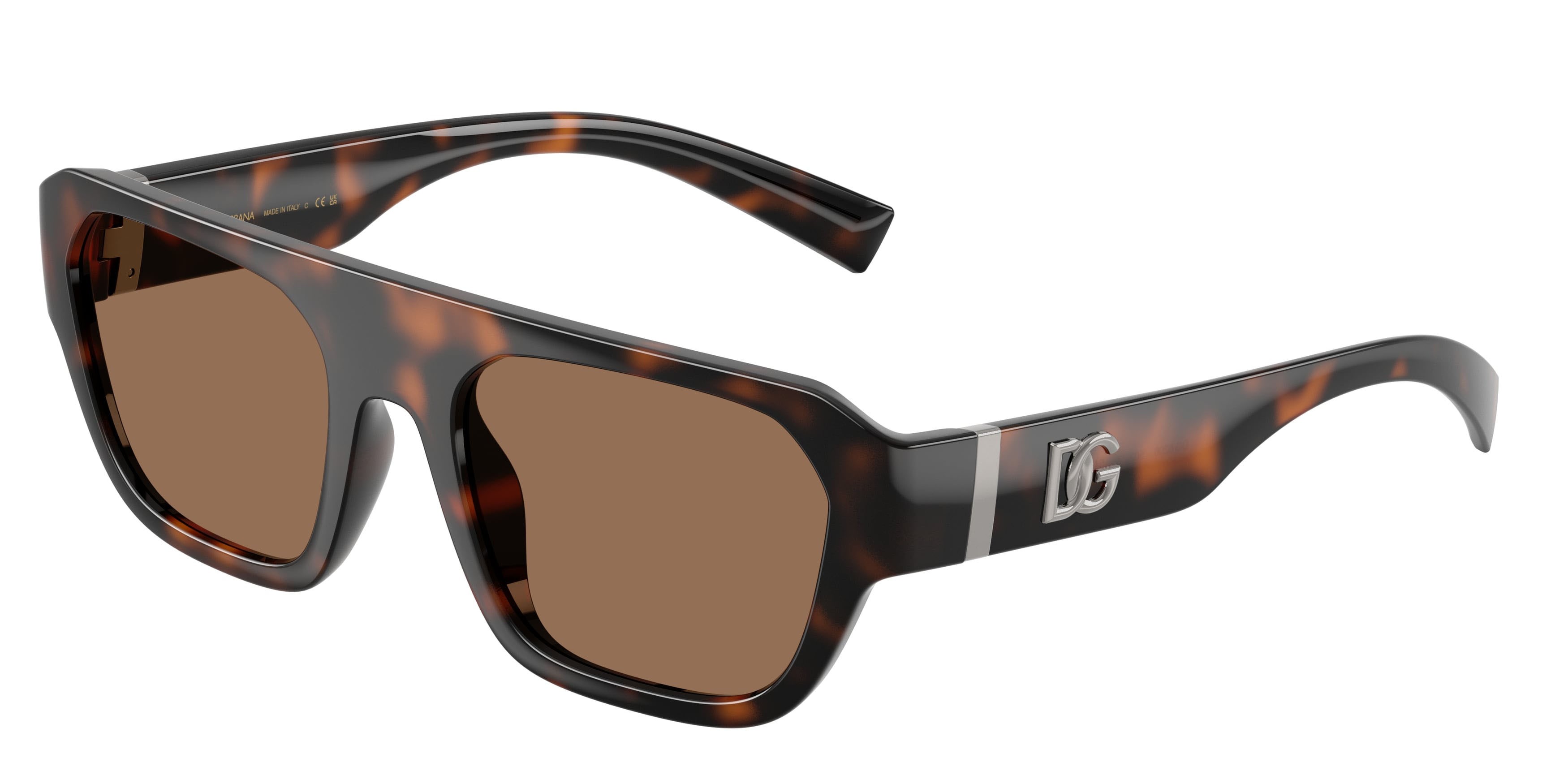 Occhiali da sole Dolce & Gabbana DG 6206 (502/73) colore havana forma quadrato lenti marrone scuro
