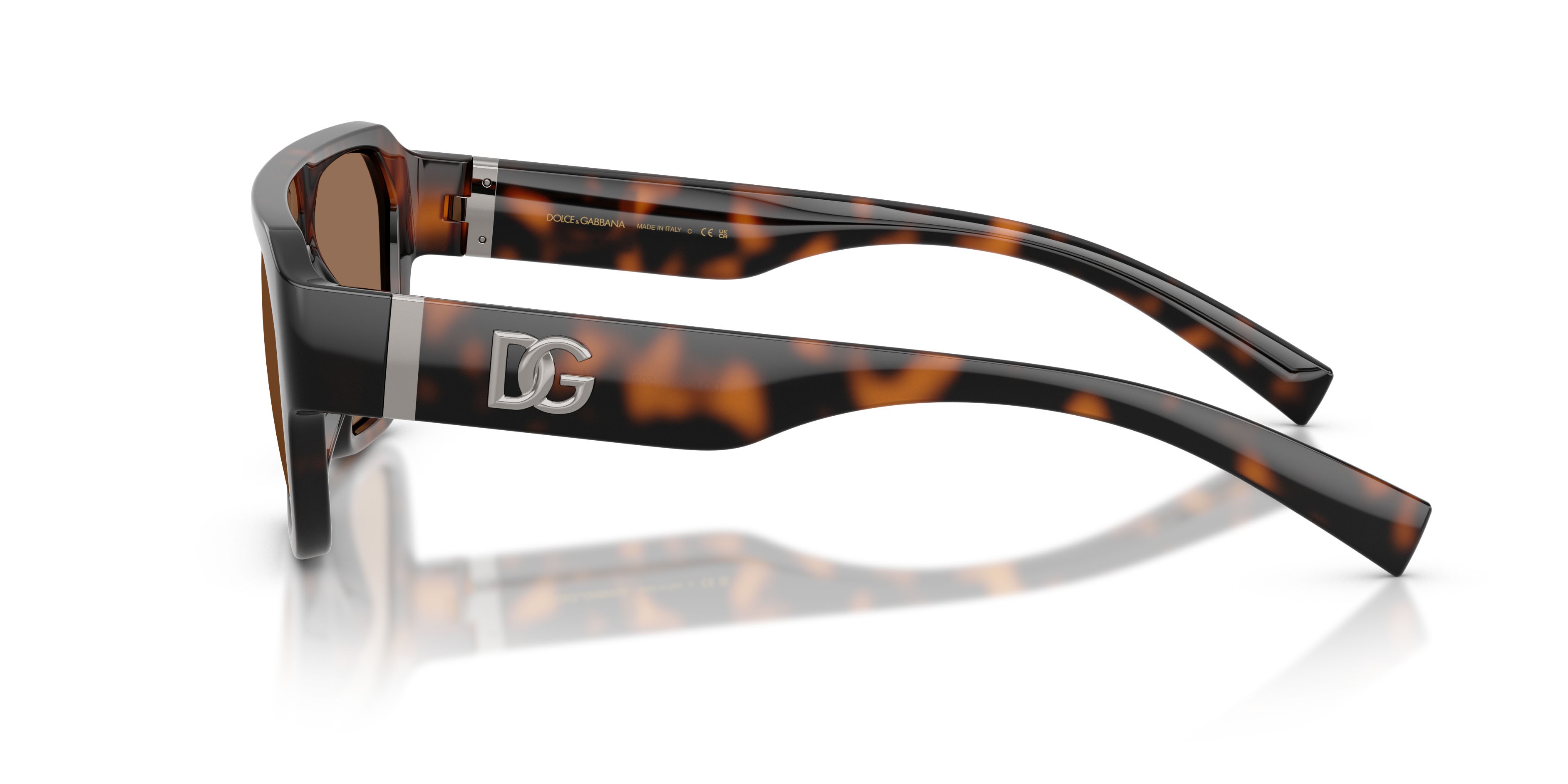 Occhiali da sole Dolce & Gabbana DG 6206 (502/73) colore havana forma quadrato lenti marrone scuro