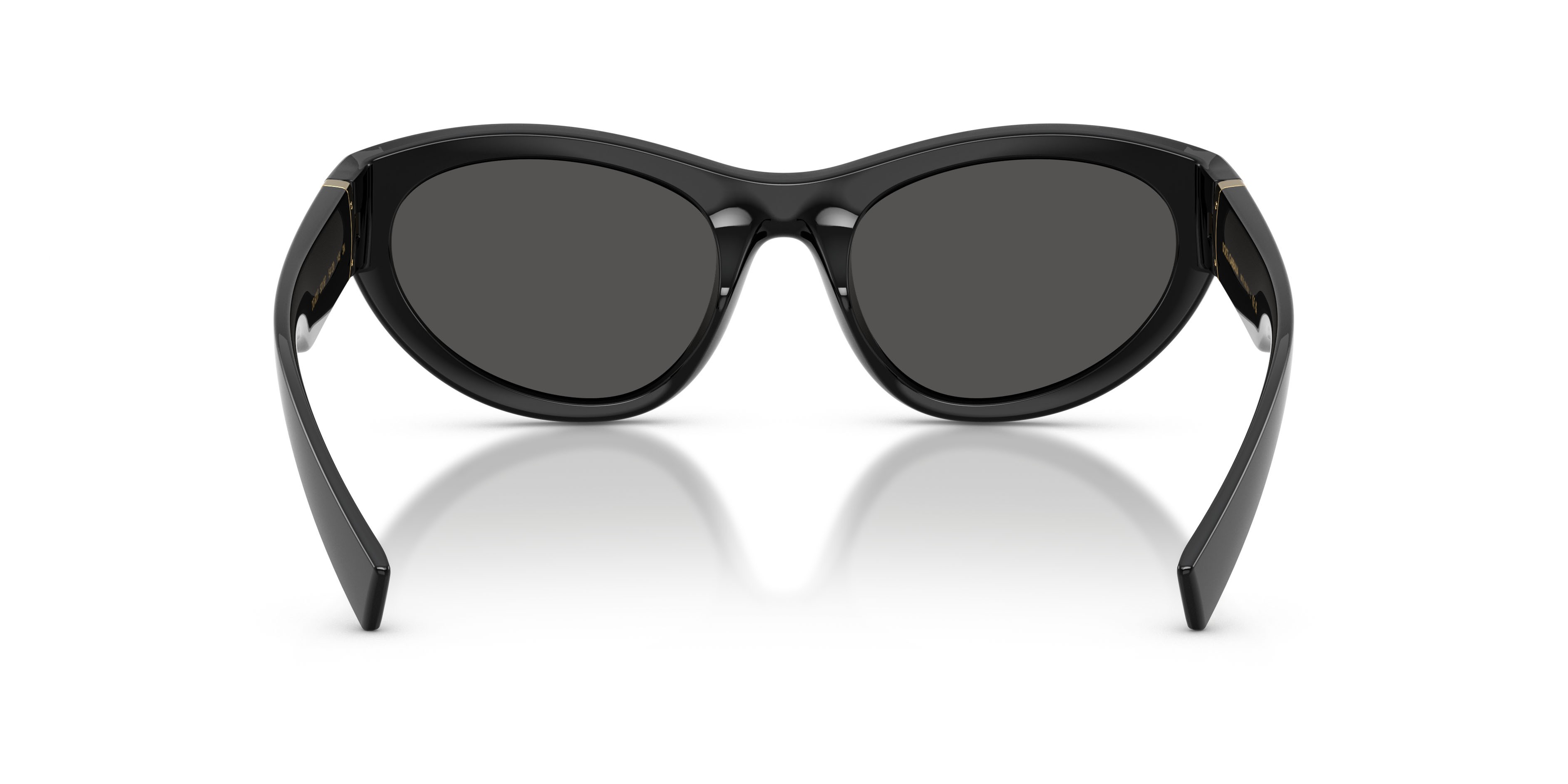 Sunglasses Dolce & Gabbana DG 6207 (501/87) color nero shape cat eye lenses grigio scuro