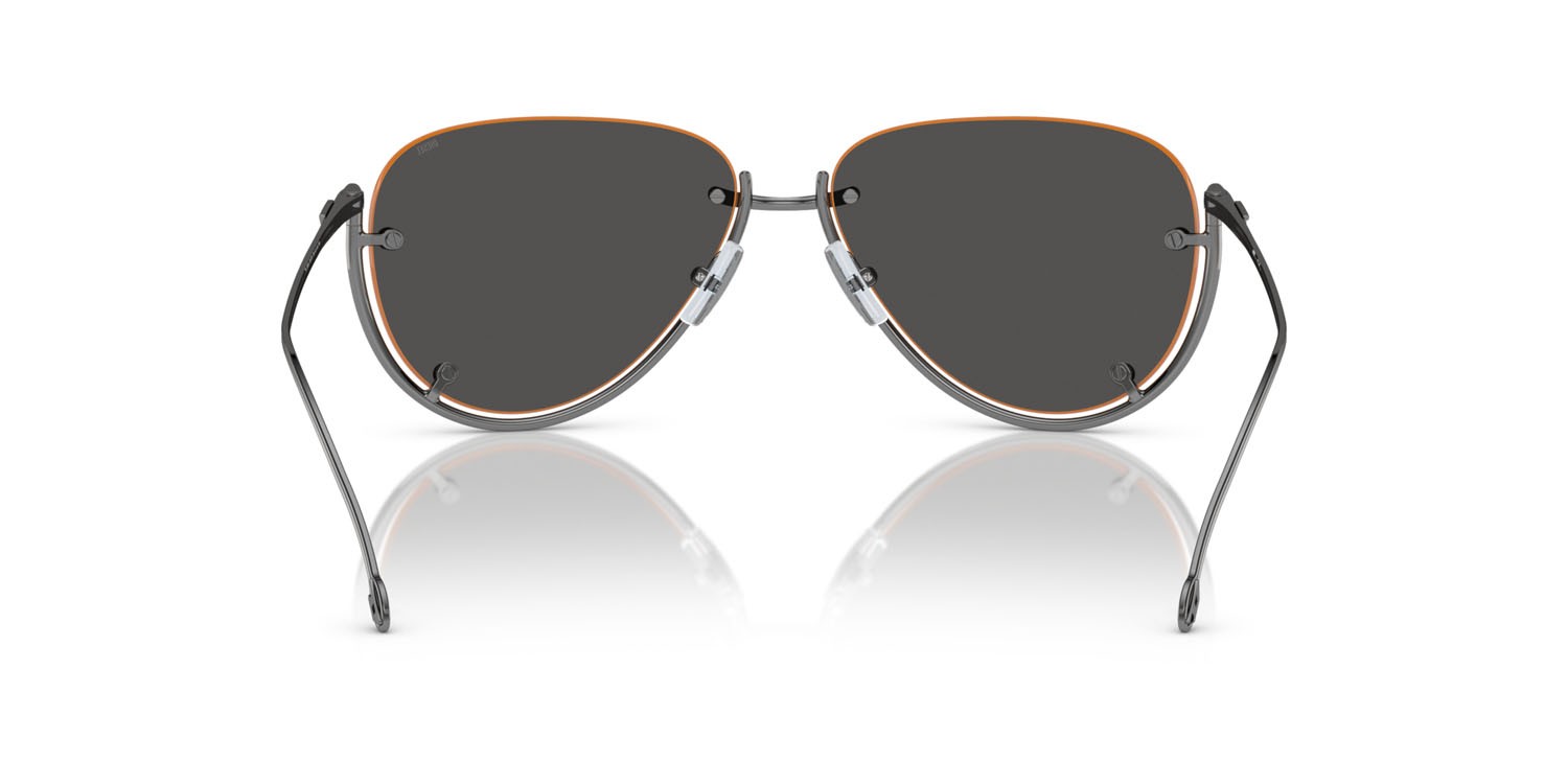 Sunglasses Diesel DL 1003 (104/87) color gunmetal lucido shape aviator lenses grigio scuro
