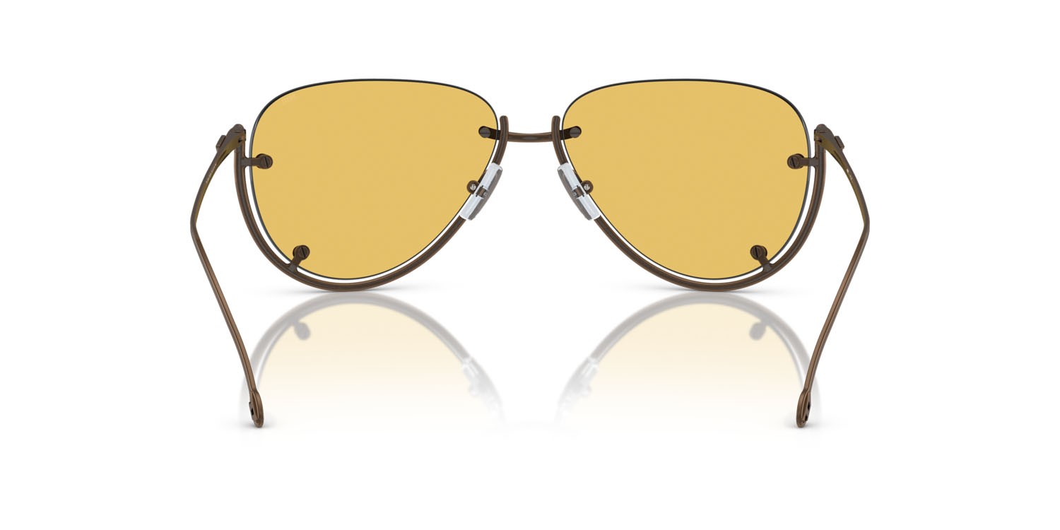 Occhiali da sole Diesel DL 1003 (105/85) colore rame antico lucido forma aviator lenti verde