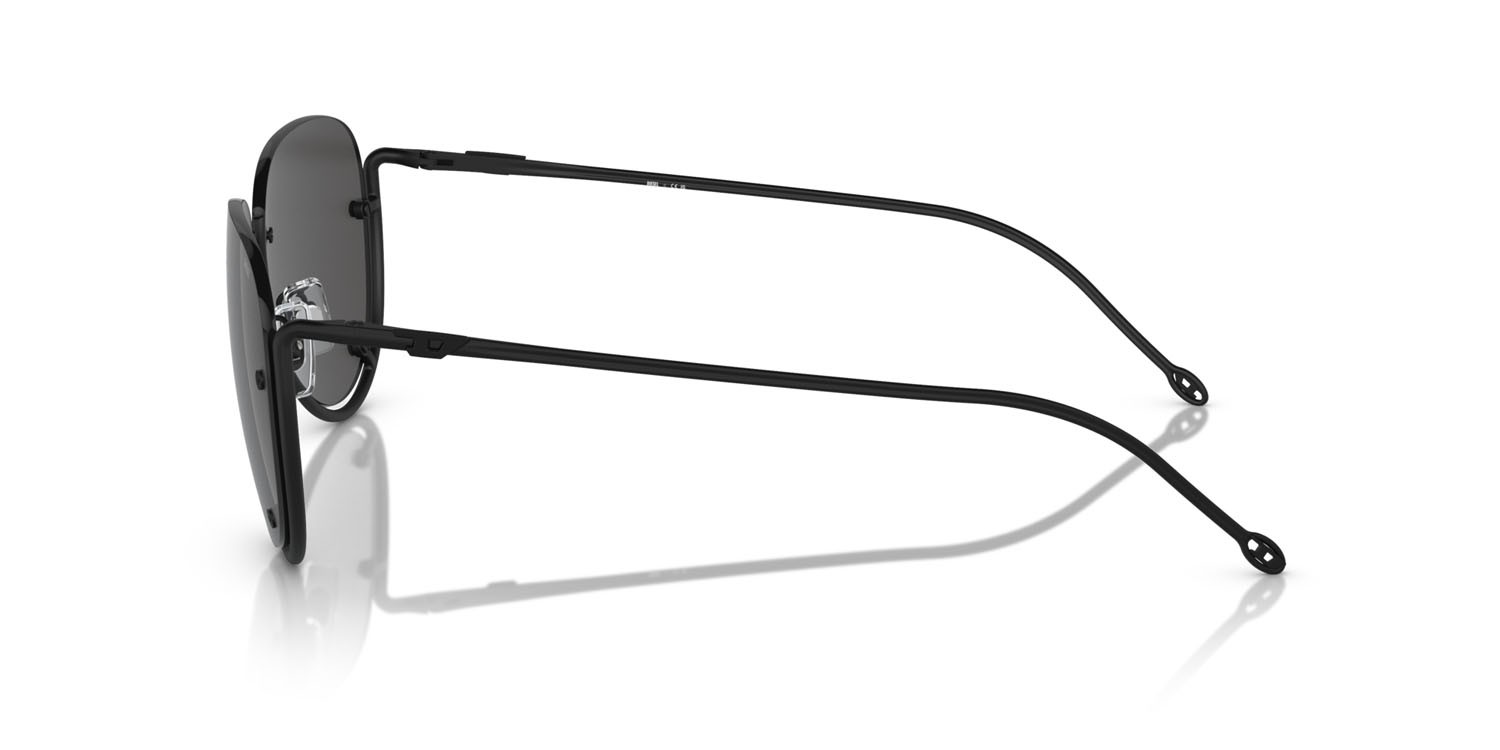 Occhiali da sole Diesel DL 1003 (109/87) colore nero opaco forma aviator lenti grigio scuro
