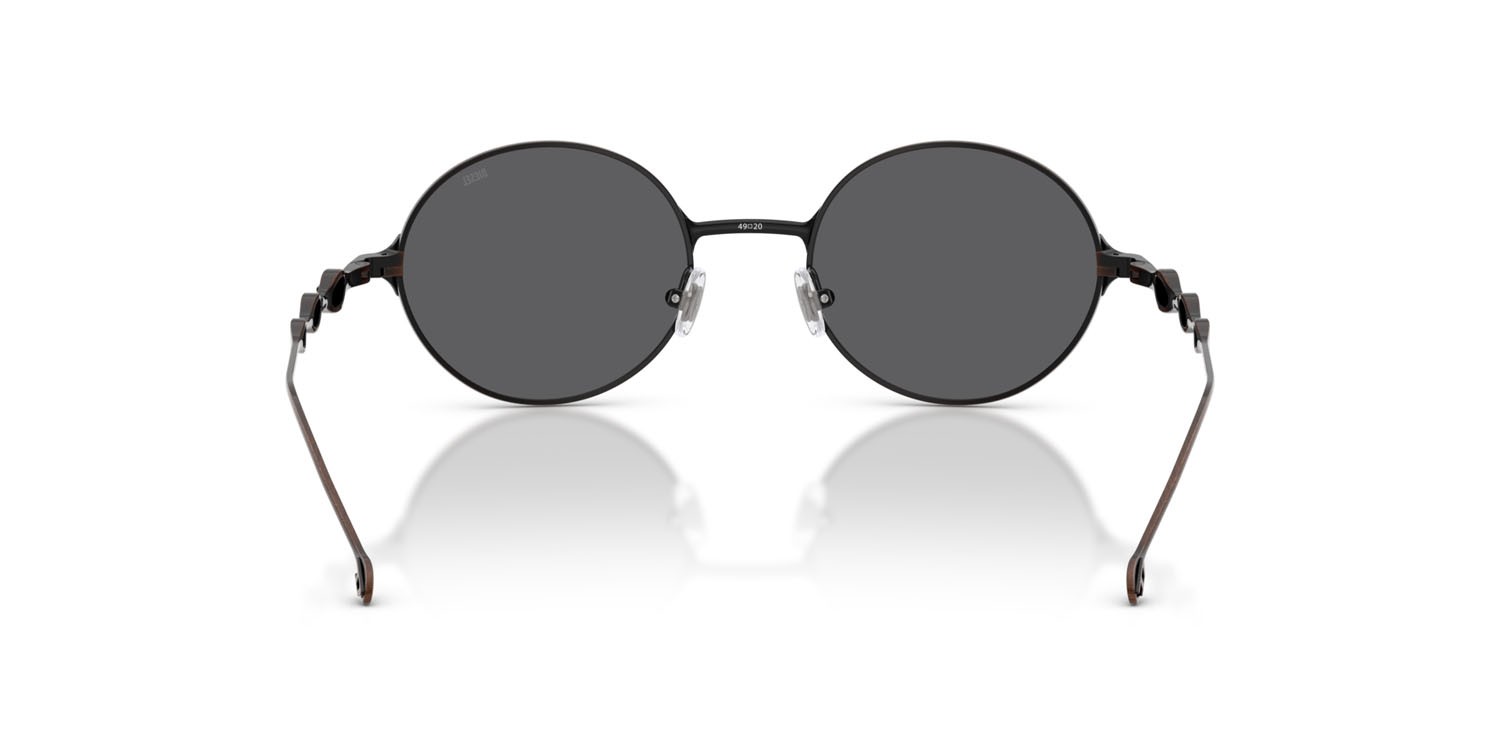Occhiali da sole Diesel DL 1008 (102587) colore shiny brush light yellow brown forma rotondo lenti grigio