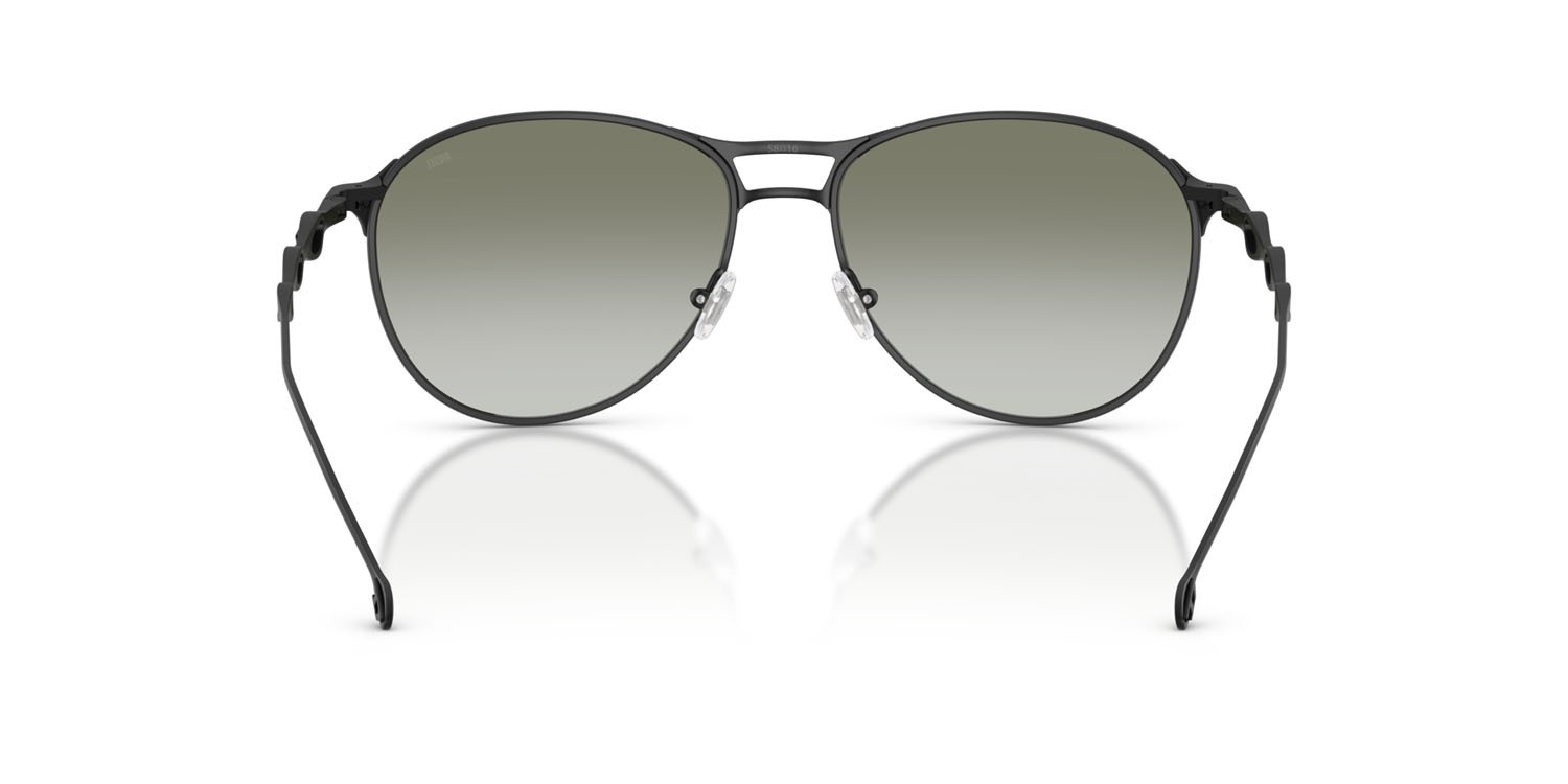 Sunglasses Diesel DL 1009 (10138E) color powder matte black shape pantos lenses verde chiaro sfumato verde scuro
