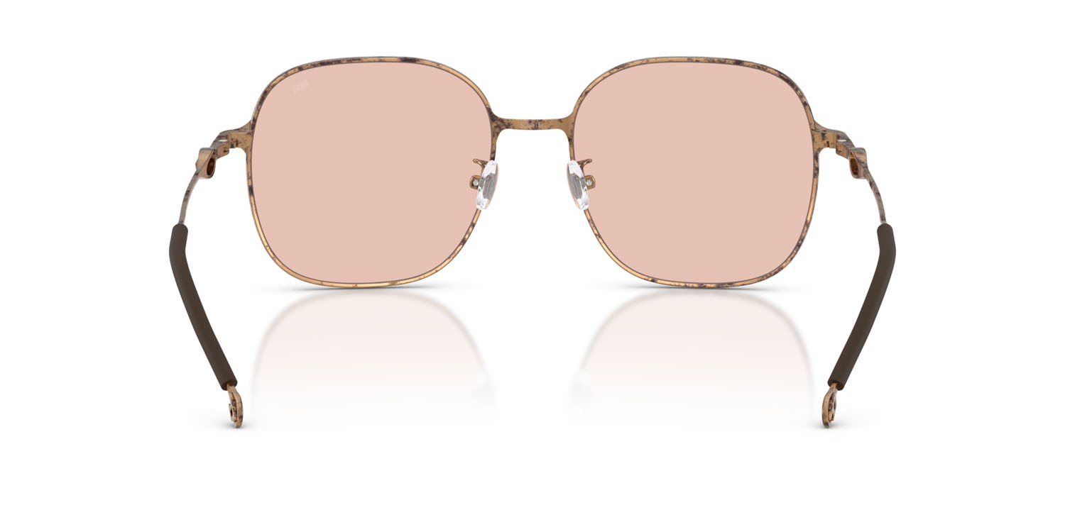 Occhiali da sole Diesel DL 1010D (103084) colore paper transparent bronze forma quadrato lenti rosa pallido