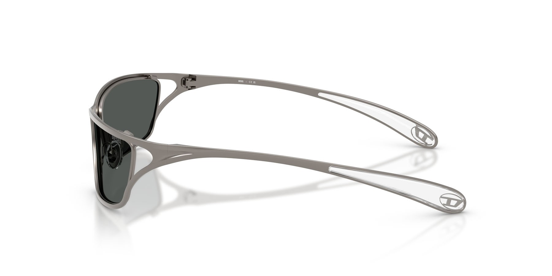 Sunglasses Diesel DL 1015 (100987) color gunmetal opaco shape rectangle lenses grigio scuro