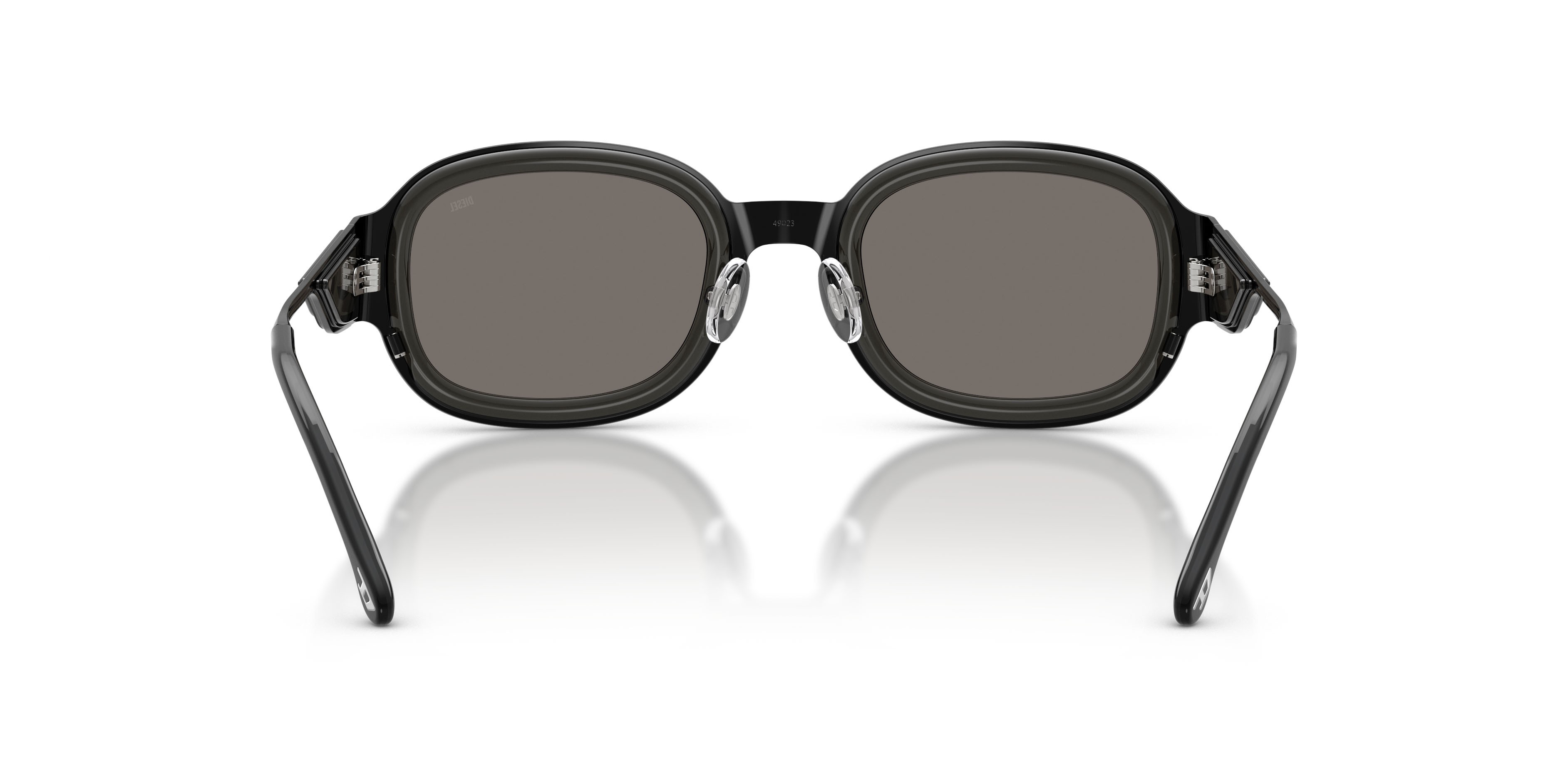 Sunglasses Diesel DL 1020 (10026G) color nero lucido shape square lenses nero a specchio