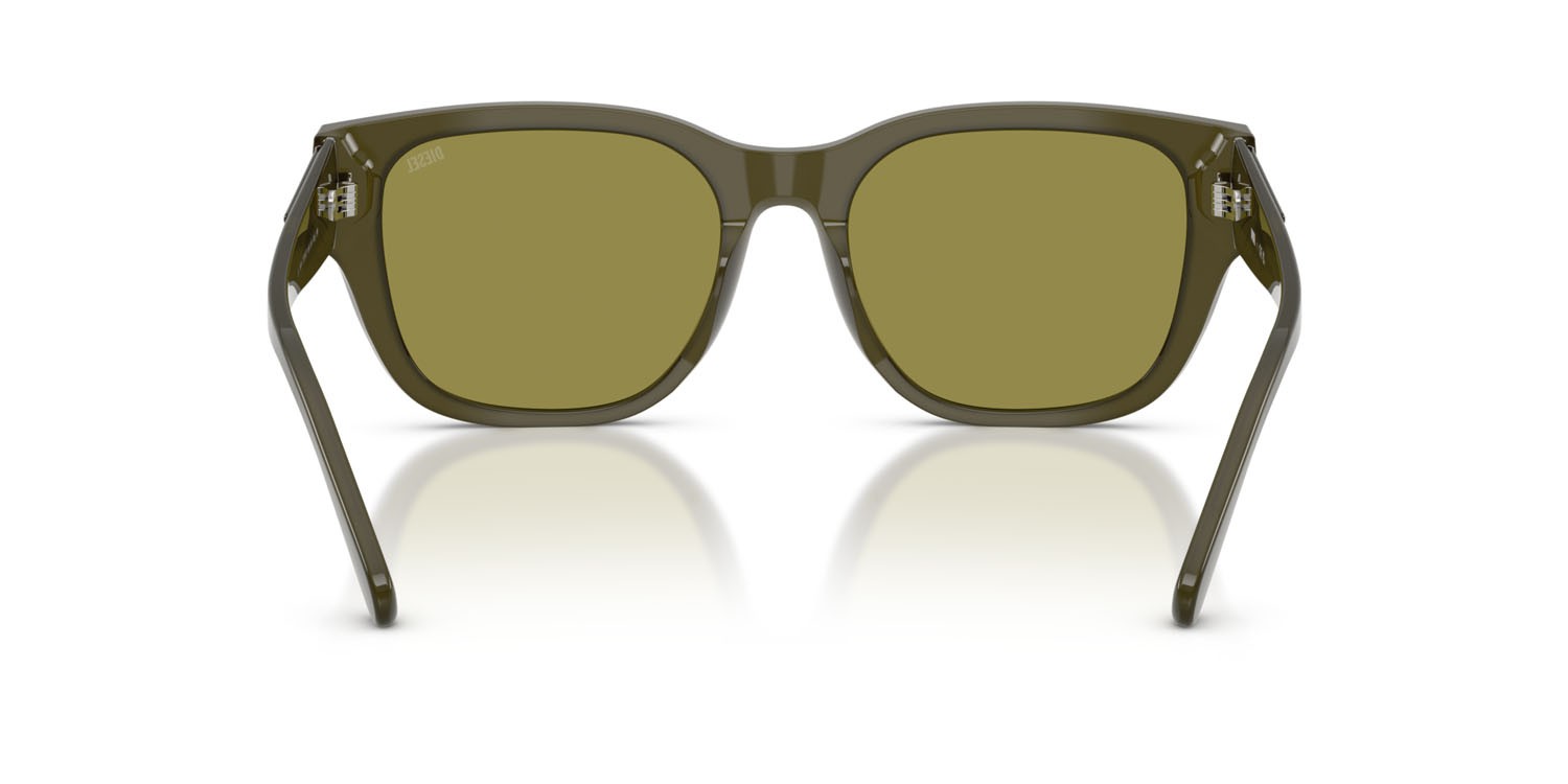 Sunglasses Diesel DL 2005 (2024/2) color verde tinta unita shape square lenses verde chiaro