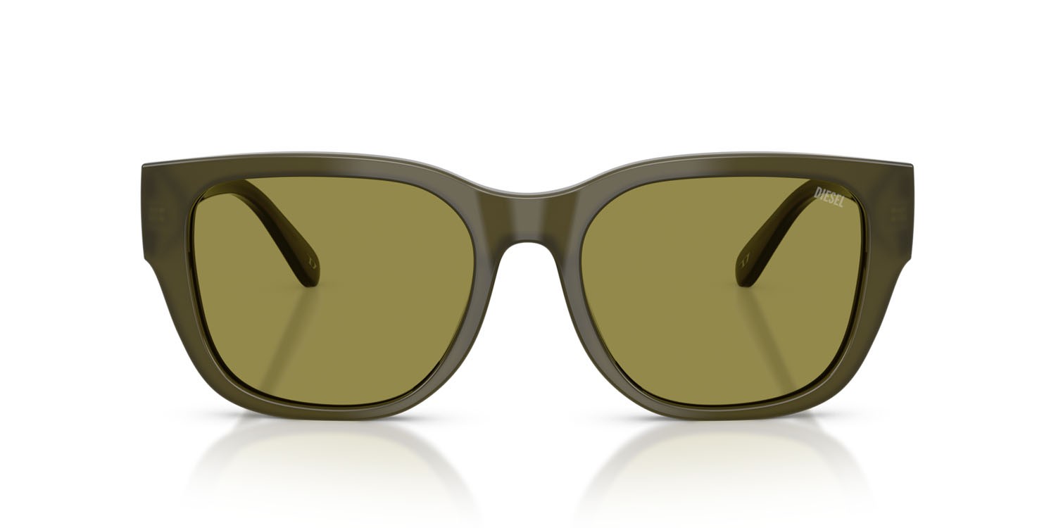 Sunglasses Diesel DL 2005 (2024/2) color verde tinta unita shape square lenses verde chiaro