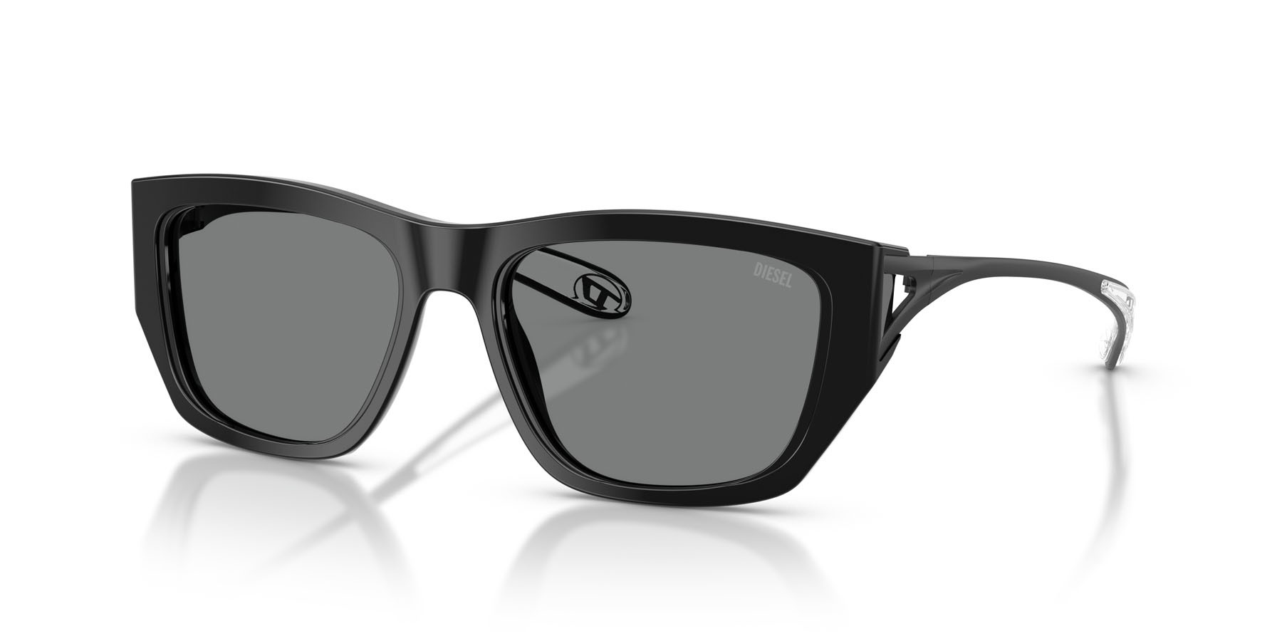 Occhiali da sole Diesel DL 2006 (200187) colore nero forma quadrato lenti grigio scuro