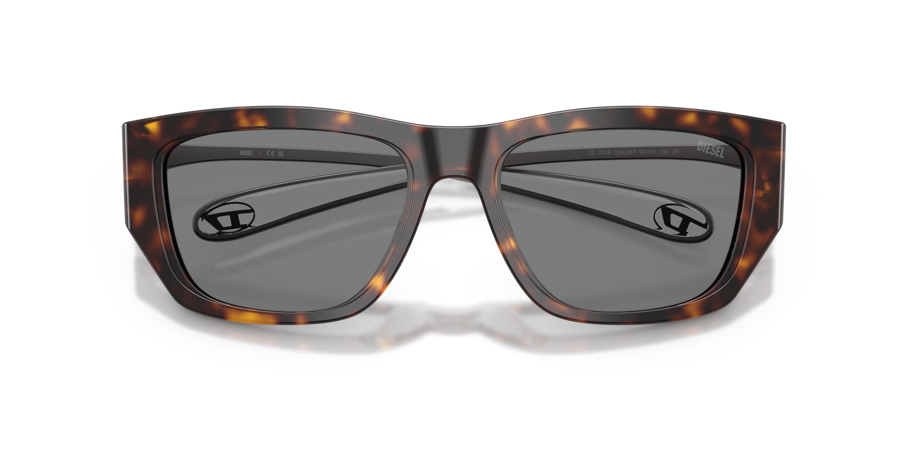 Sunglasses Diesel DL 2006 (200387) color havana shape square lenses grigio scuro