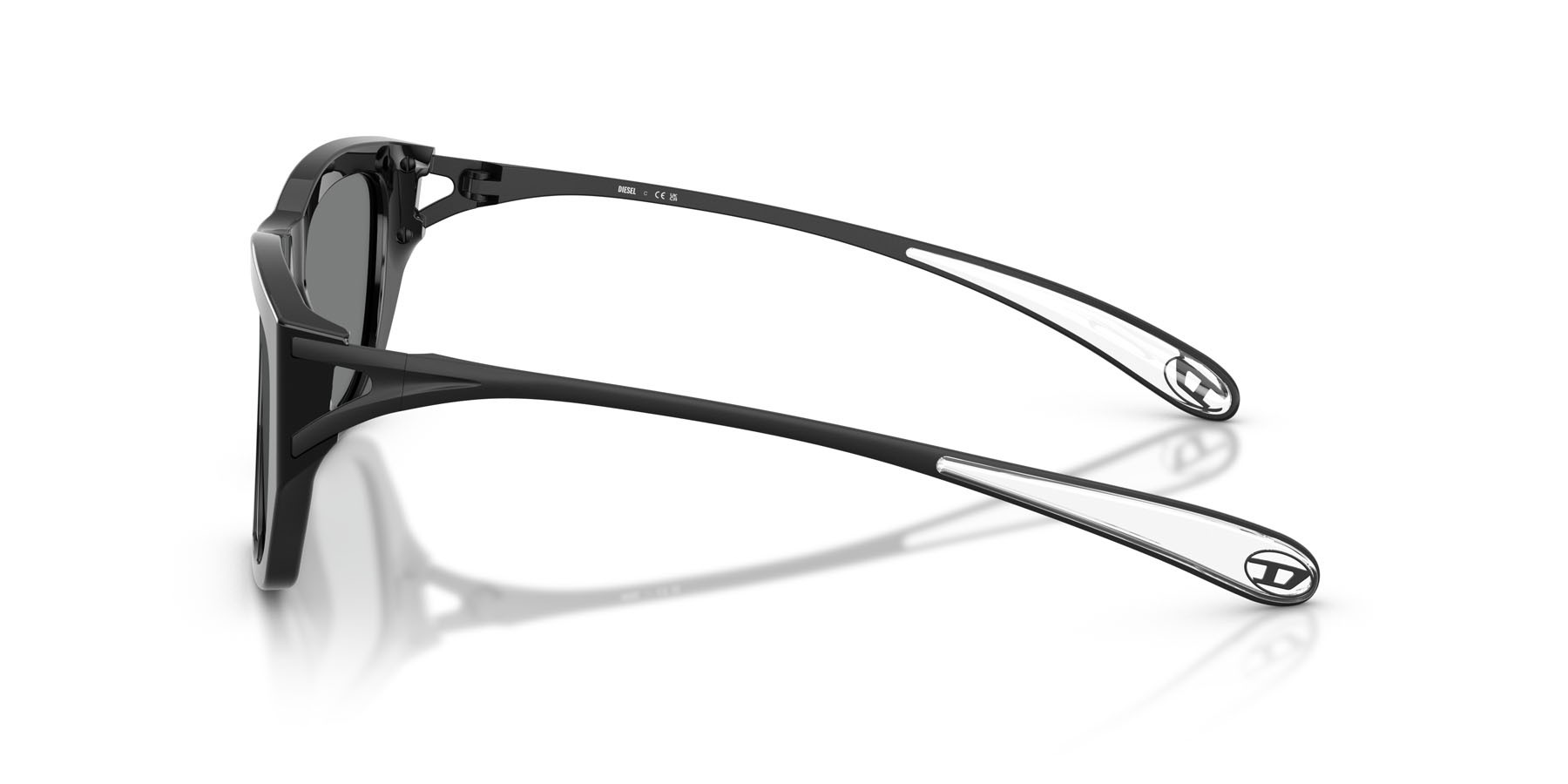 Sunglasses Diesel DL 2006F (200187) color nero shape square lenses grigio scuro