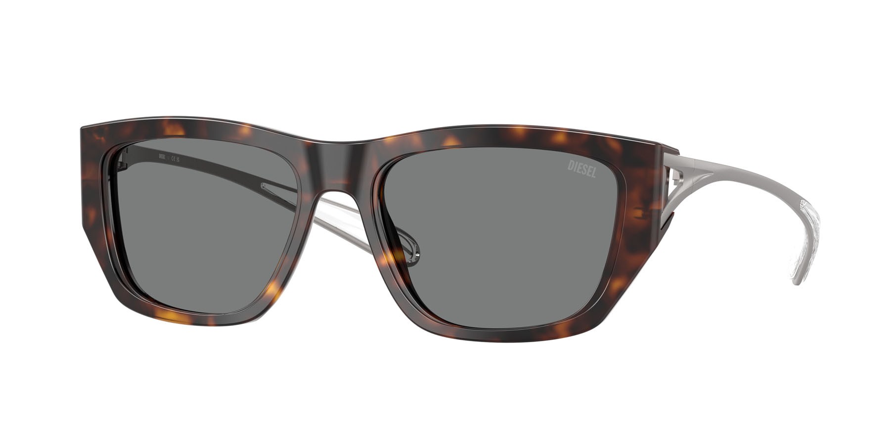 Sunglasses Diesel DL 2006F (200387) color havana shape square lenses grigio scuro