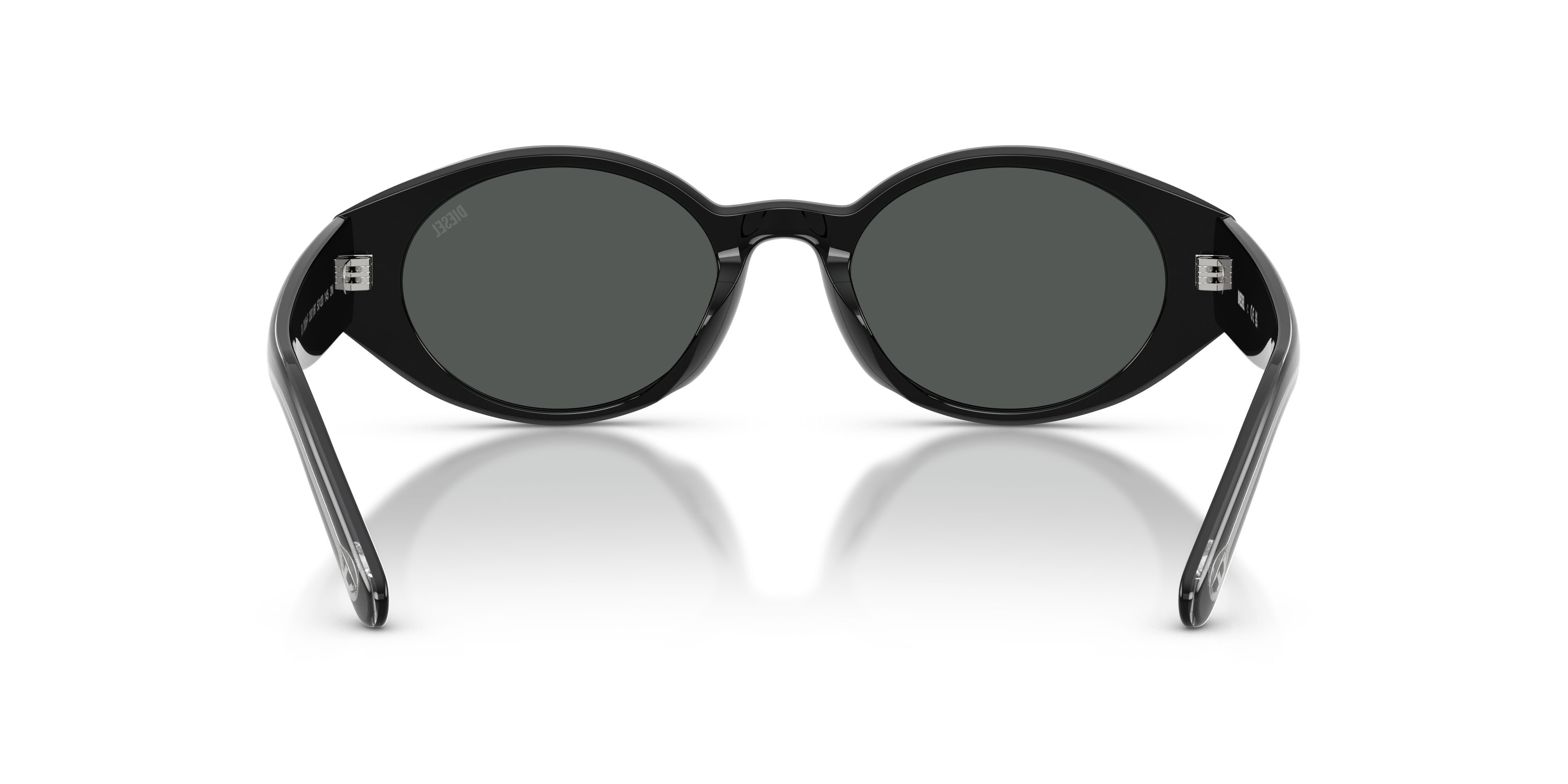 Sunglasses Diesel DL 2008F (200187) color nero a tinta unita shape oval lenses nero a tinta unita