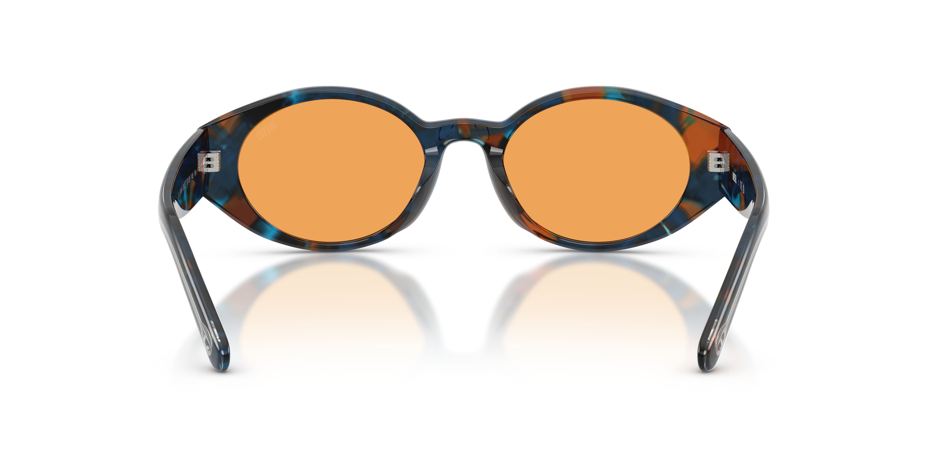 Sunglasses Diesel DL 2008U (2043/7) color blu havana shape oval lenses arancione