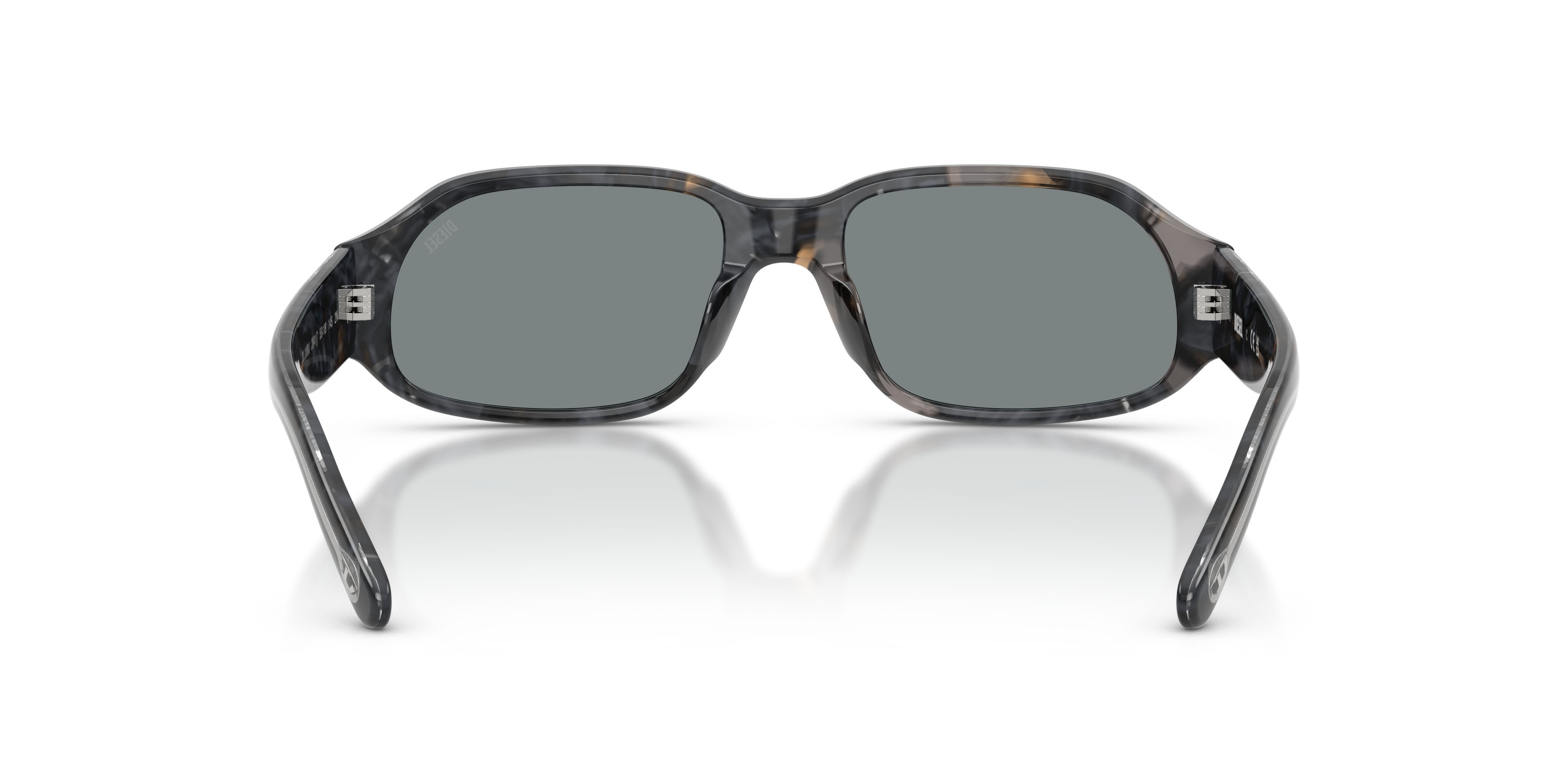 Sunglasses Diesel DL 2009U (2041/1) color marrone/havana grigio shape rectangle lenses grigio