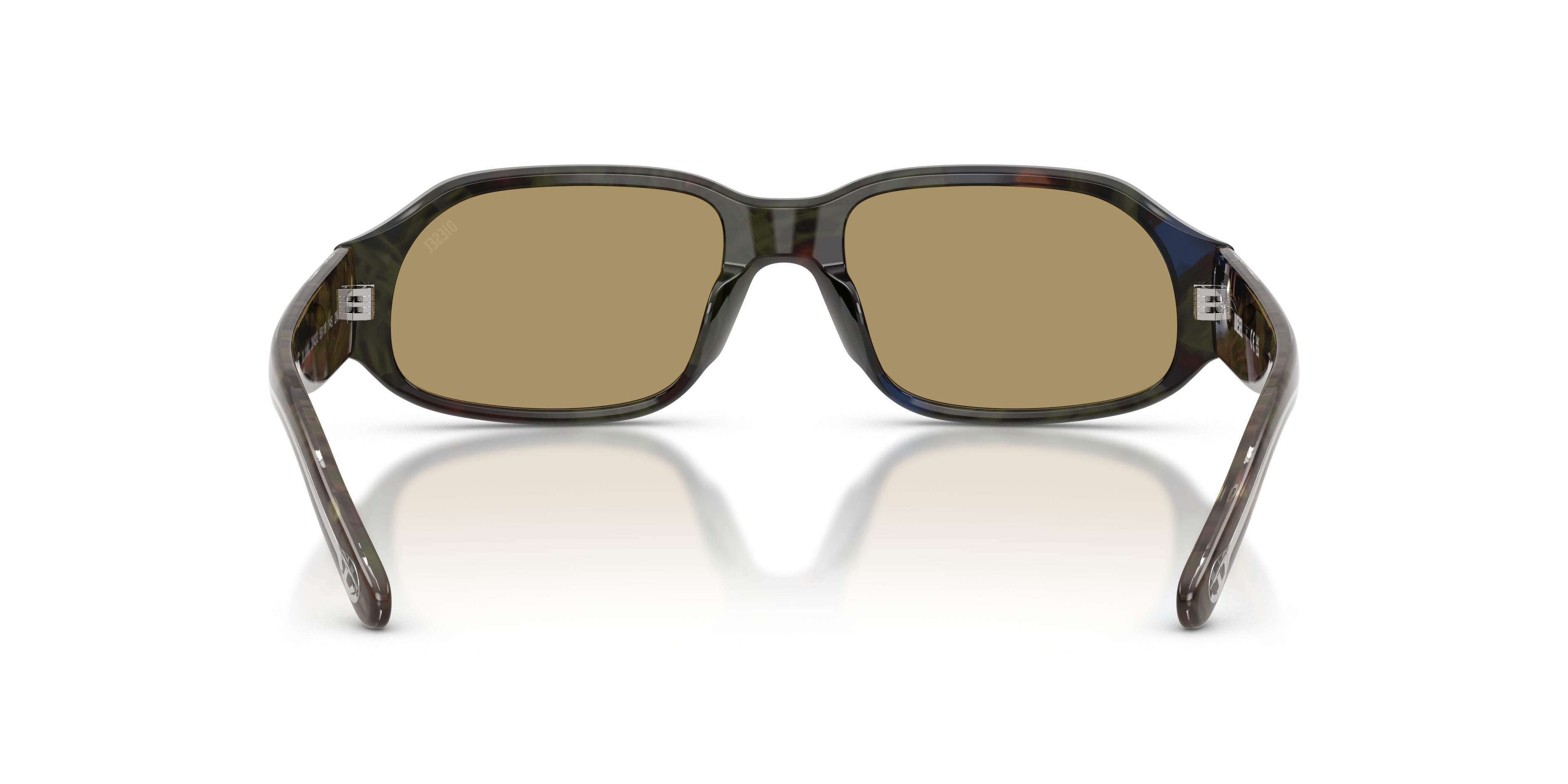 Sunglasses Diesel DL 2009U (2042/2) color havana verde shape rectangle lenses verde