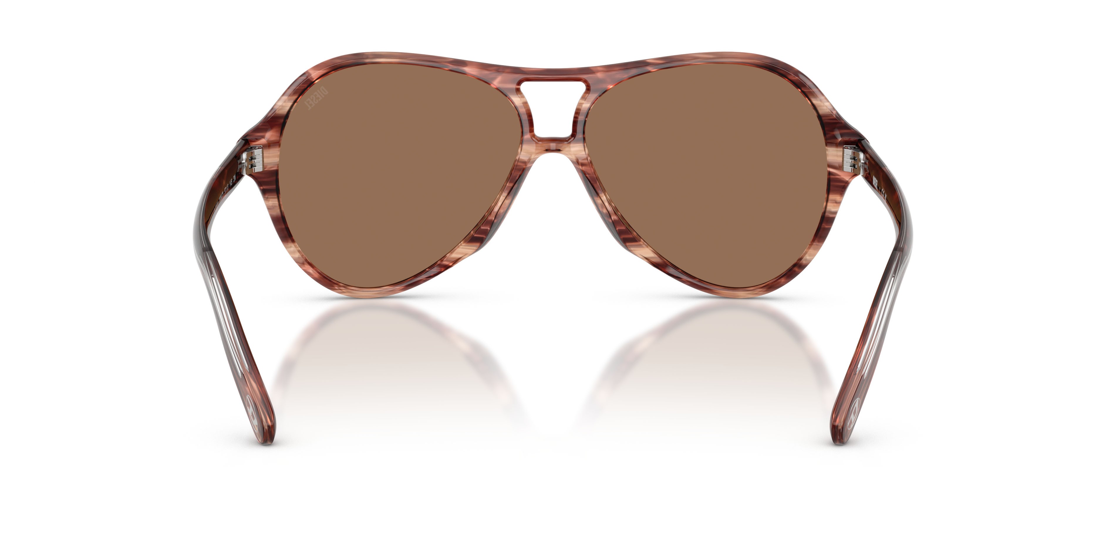 Sunglasses Diesel DL 2013U (203673) color marrone striato shape aviator lenses marrone scuro