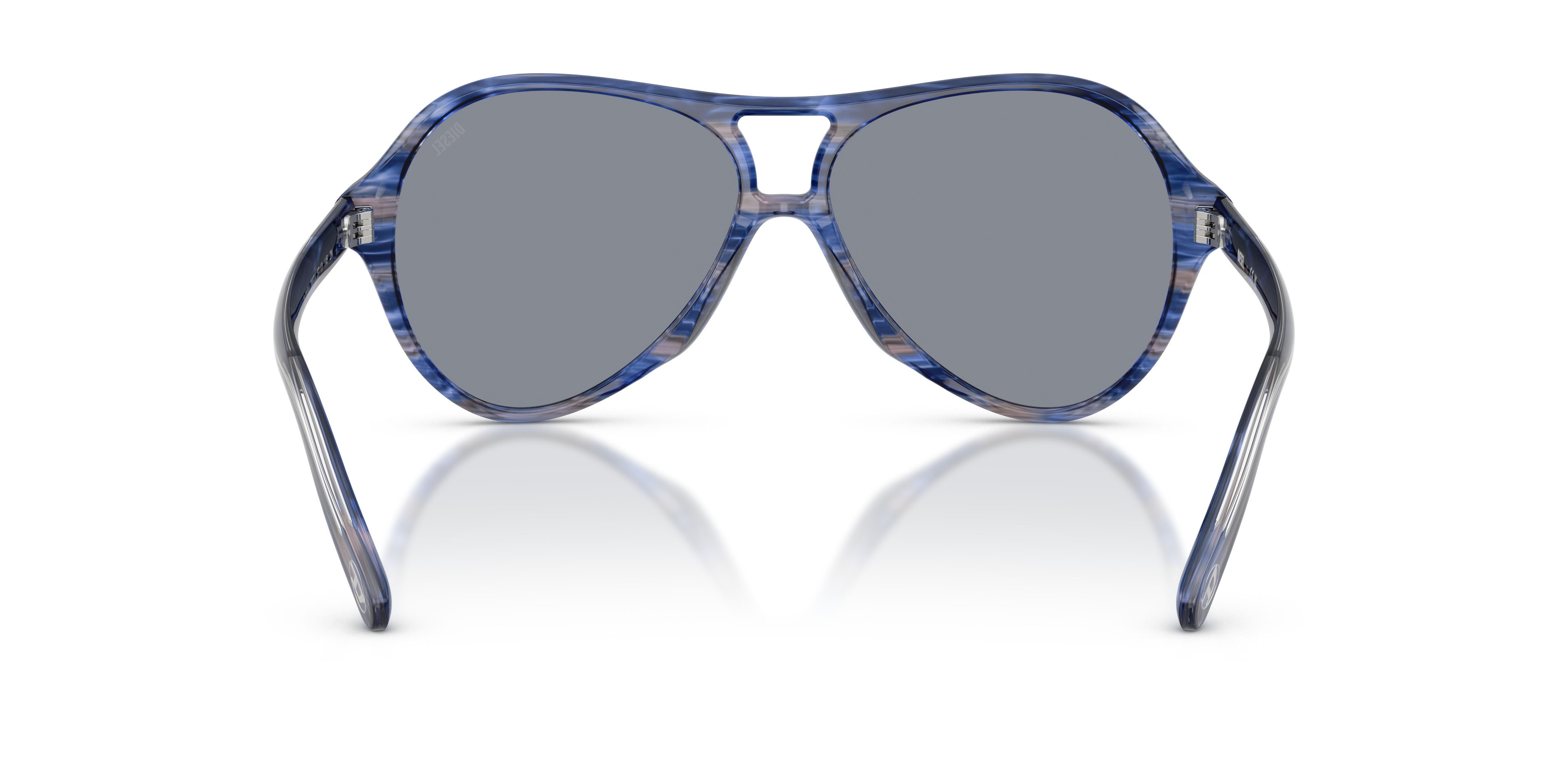 Sunglasses Diesel DL 2013U (2037/1) color blu striato shape aviator lenses grigio